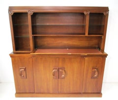 Set da 2 pezzi in stile Regency Art Déco della prima metà del secolo. Grande mobile bar