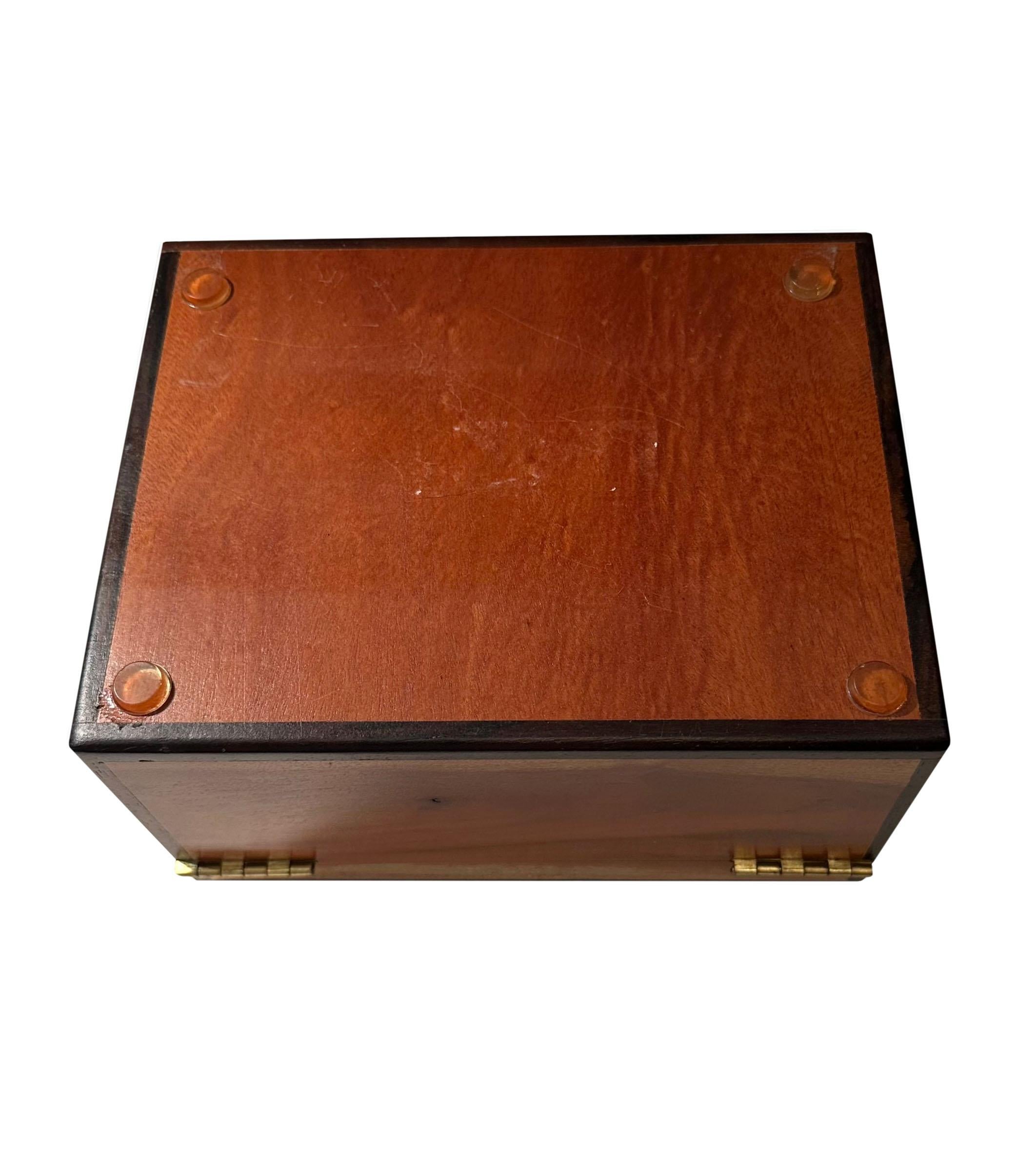 Early Mid Century Biedermeier Maitland Smith Style Box For Sale 2