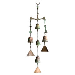 Used Early Mid-Century Bronze Wind Chime Bell by Poalo Soleri for Arcosanti 1970s