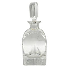 Early Mid-Century Decorative Italian Crystal Whisky Liquor Decanter, 1940