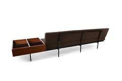 Florence Knoll Early 1950's Sofa with Magazine Holder