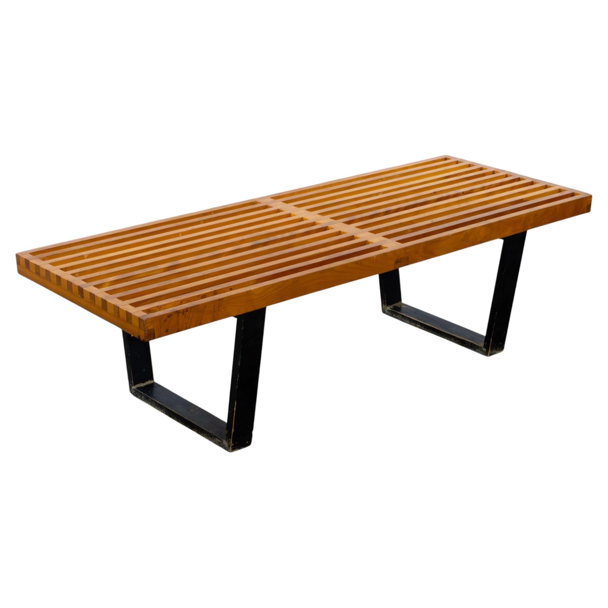Banc à lattes « Platform » de George Nelson, style « Mid-Century Modern » du début du siècle, pour Herman Miller en vente