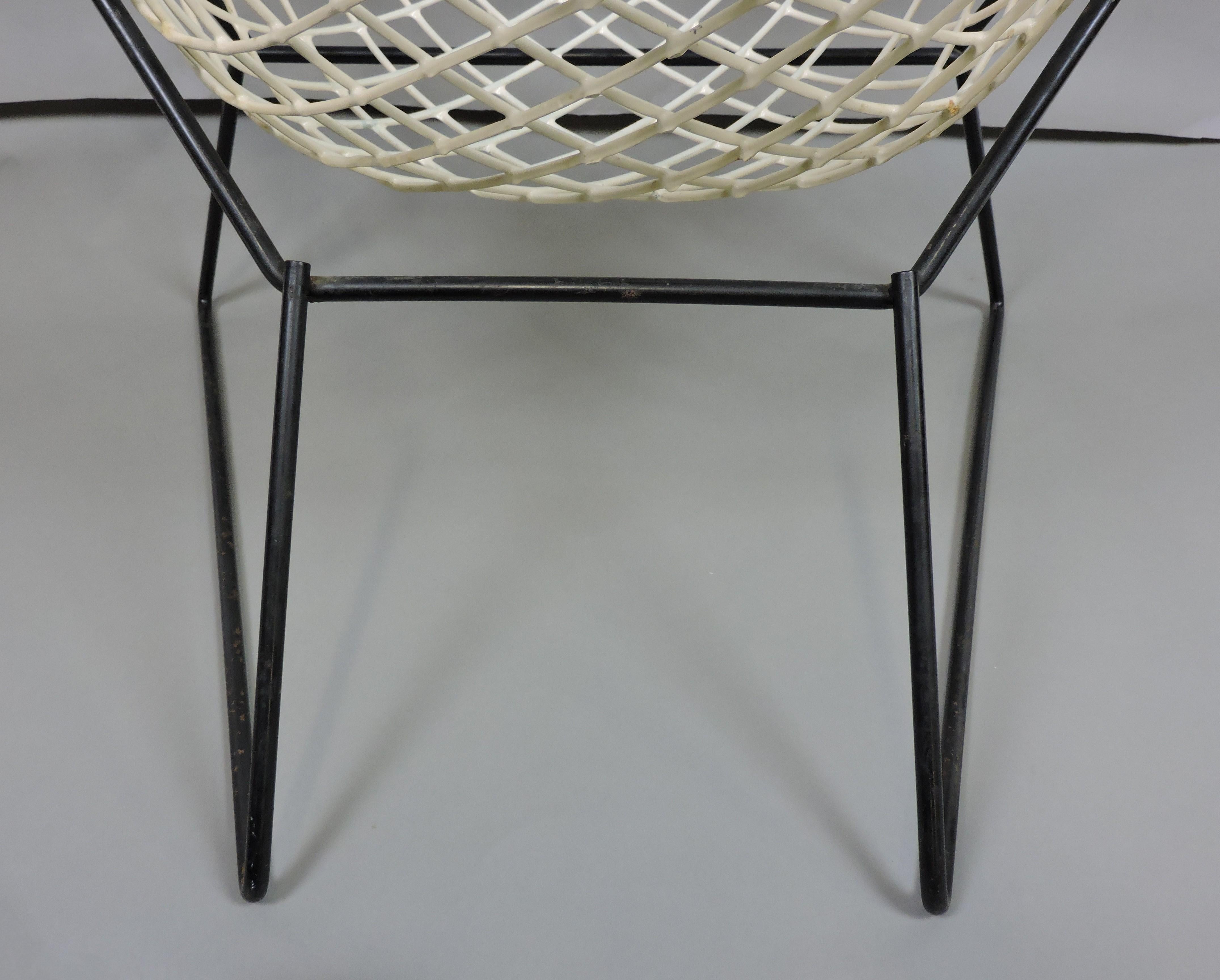 Early Mid-Century Modern Harry Bertoia for Knoll Wire Bird Chair Model #423 4