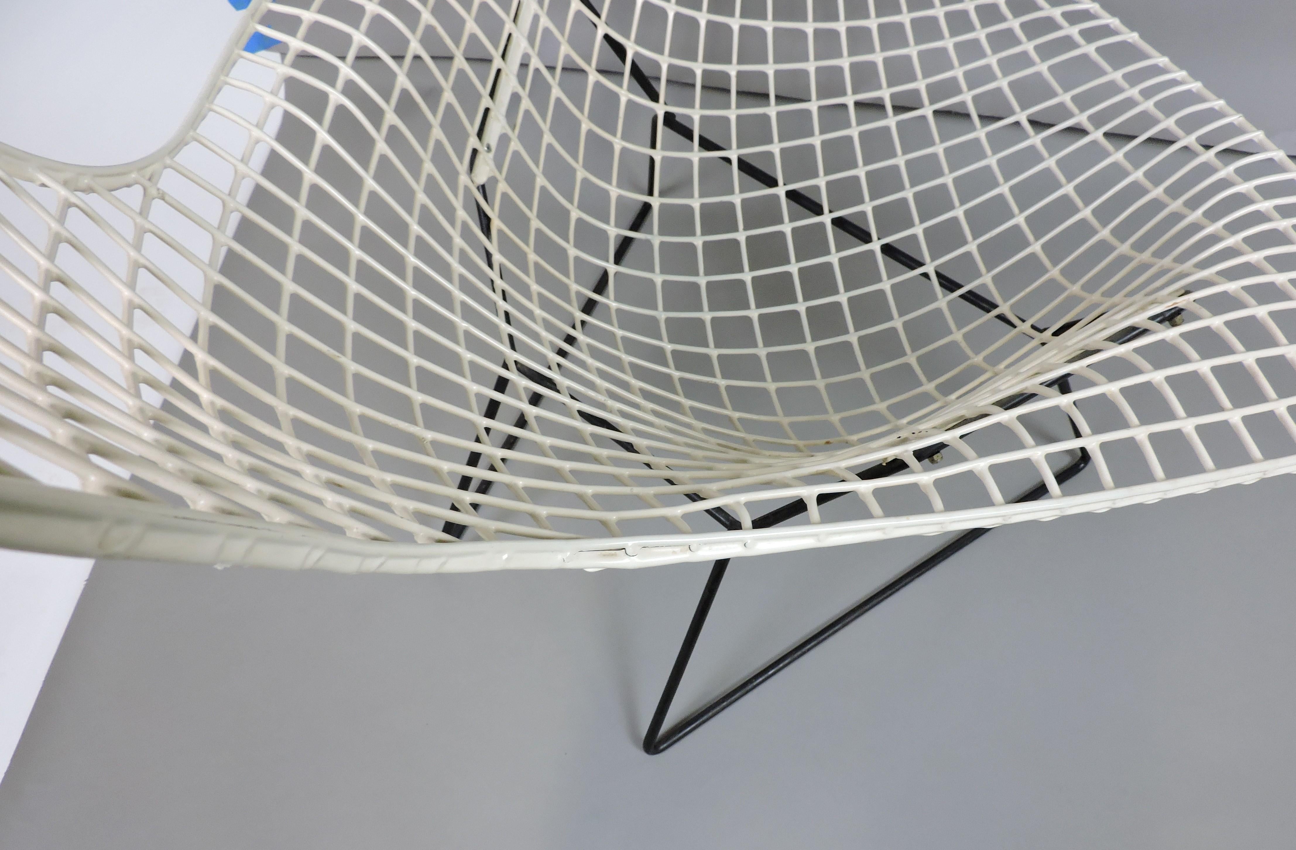 Early Mid-Century Modern Harry Bertoia for Knoll Wire Bird Chair Model #423 6
