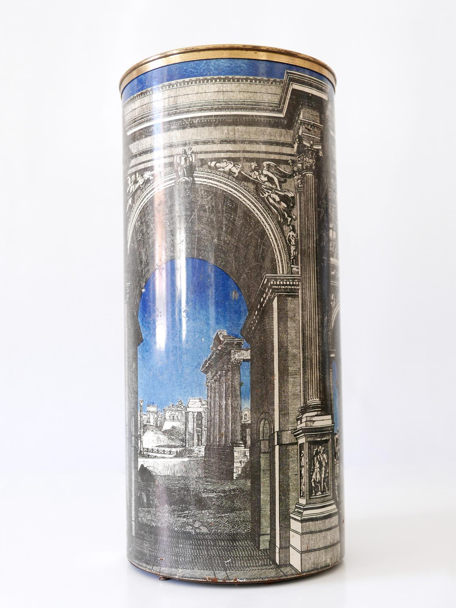 Mid-20th Century Early Mid-Century Modern 'Roman Arch' Umbrella Stand by Piero Fornasetti 1950s For Sale
