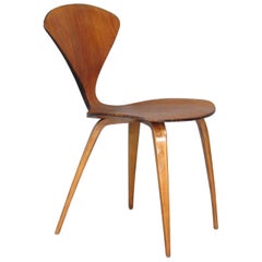 Early Mid-Century Modern Side Chair by Norman Cherner for Plycraft in Walnut