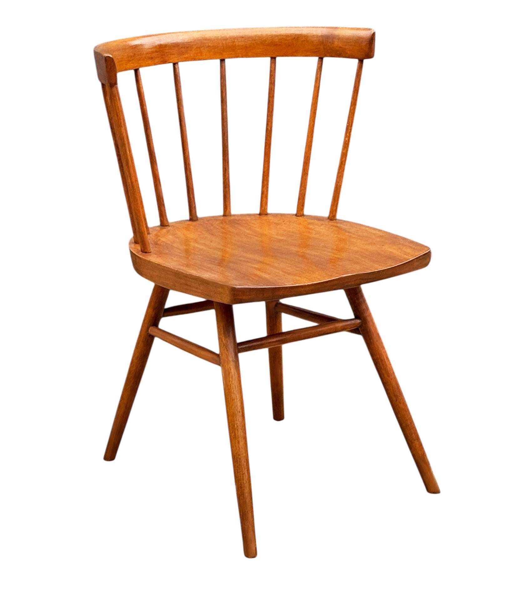 Milieu du XXe siècle Chaise droite à dossier en fuseau George Nakashima pour Knoll, début du milieu du siècle dernier en vente