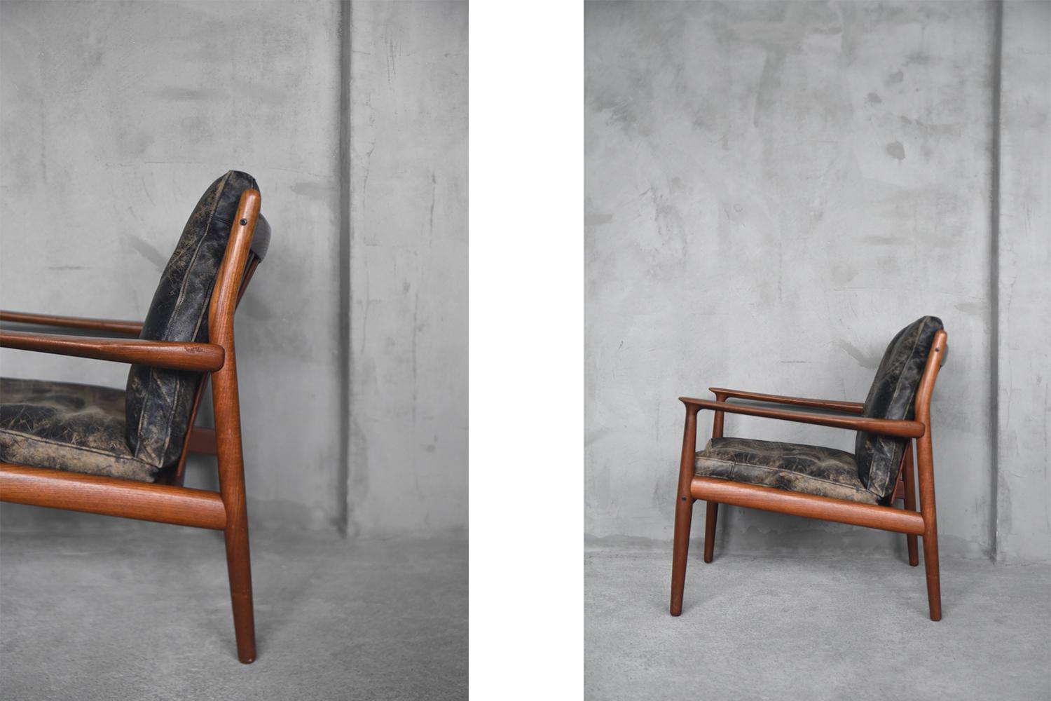 Early Mid-Century Modern Teak GM-5 Easy Chairs by Svend Åge Eriksen for Glostrup 10