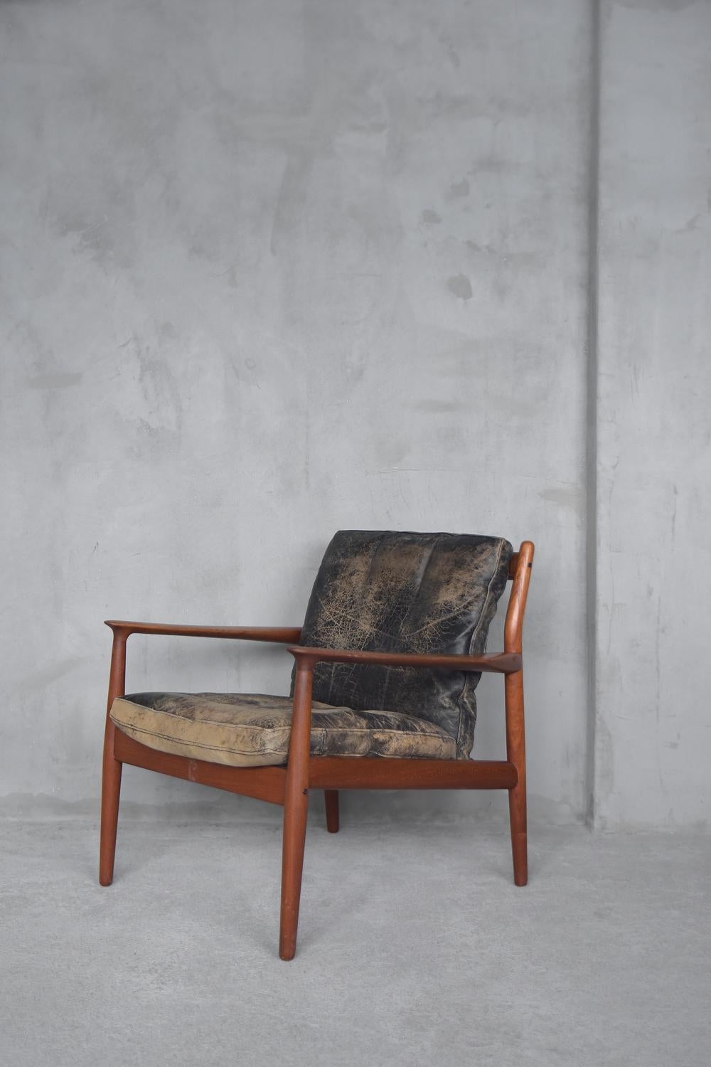 Early Mid-Century Modern Teak GM-5 Easy Chairs by Svend Åge Eriksen for Glostrup 13