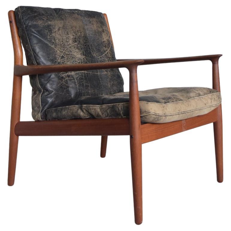 Early Mid-Century Modern Teak GM-5 Easy Chairs by Svend Åge Eriksen for Glostrup