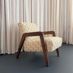 Early Mid-Century Modern Thonet Armchair Attributed To Russel Wright