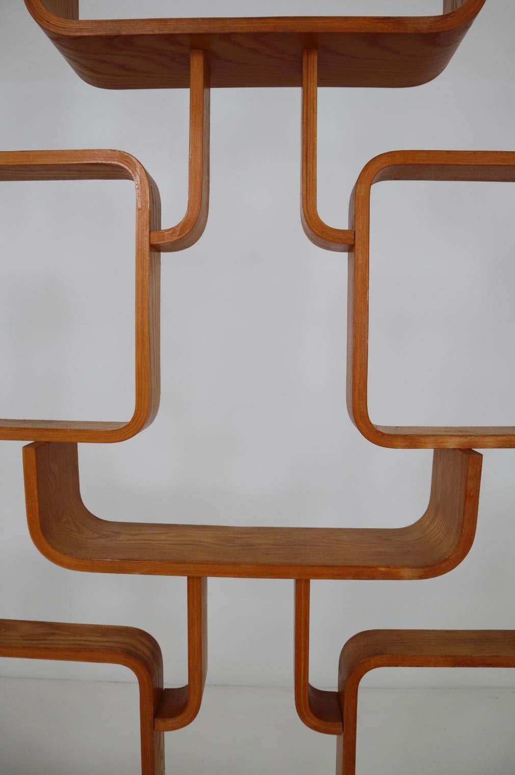 Mid-Century Modern Early Mid-Century Room Divider Shelves for Thonet in Bent-Wood, circa 1950s
