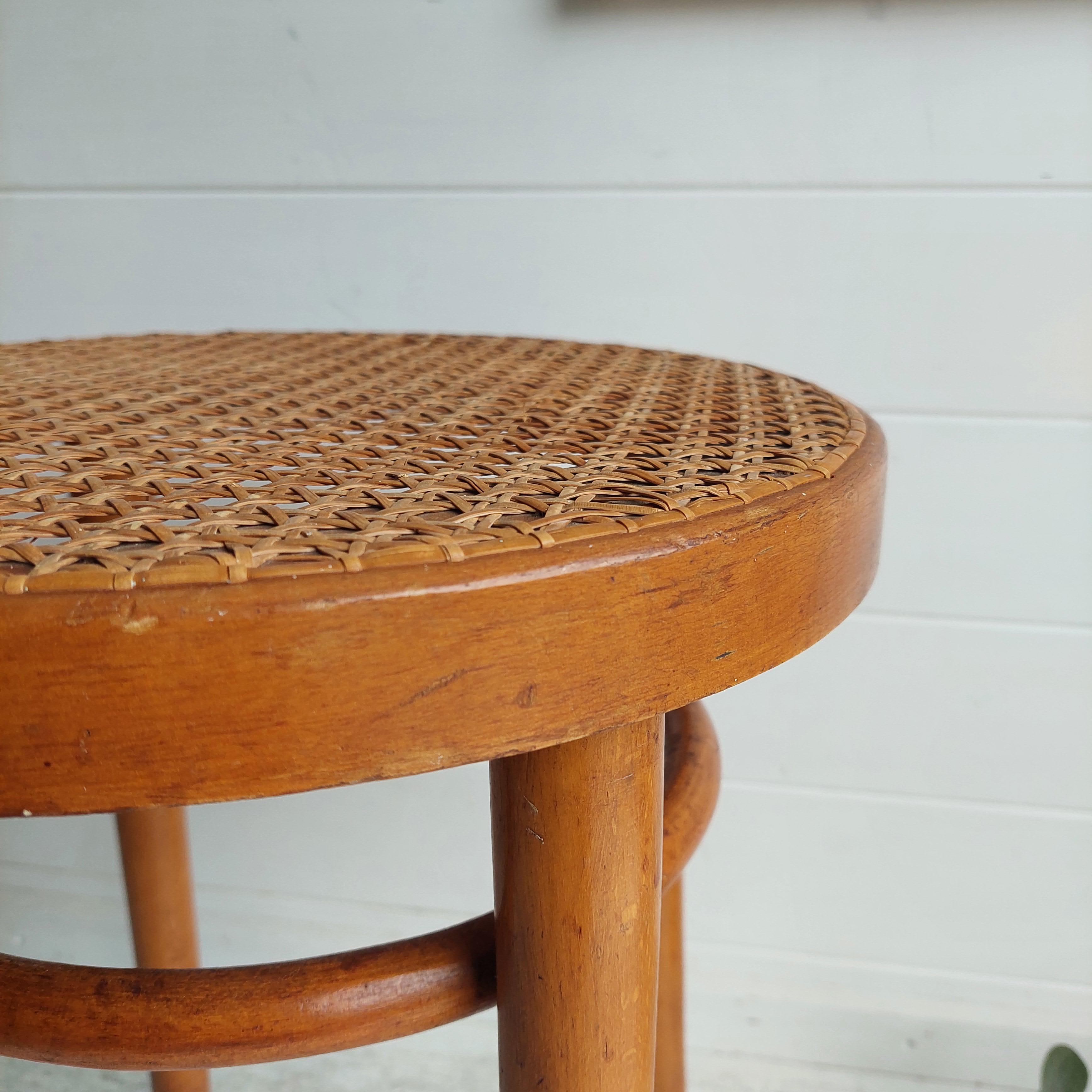 Early Mid Century Thonet style stool model 4601, 1930s 40s For Sale 2