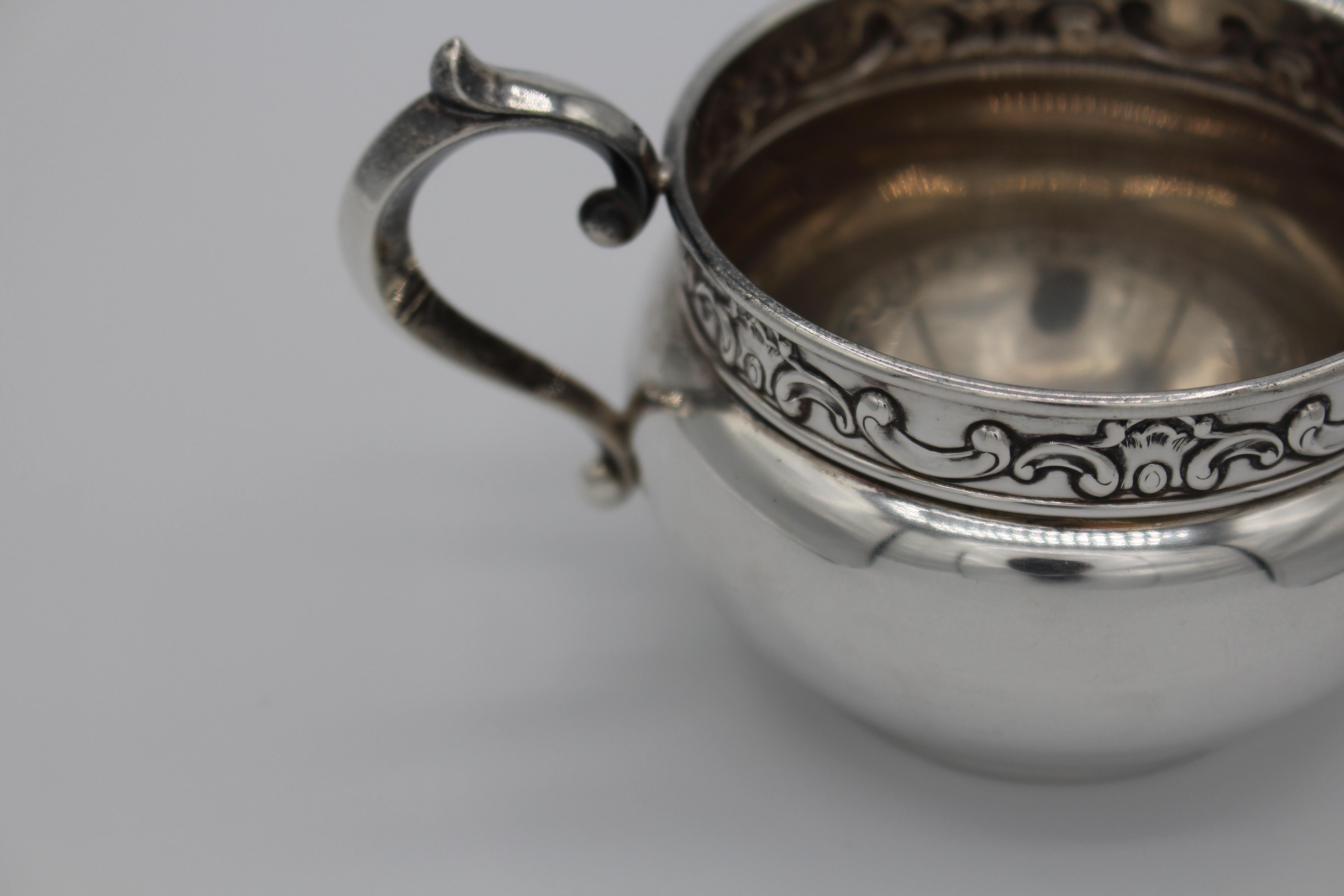 Early-Mid Twentieth Century Sterling Cream and Sugar Set by Gorham In Good Condition In Chapel Hill, NC