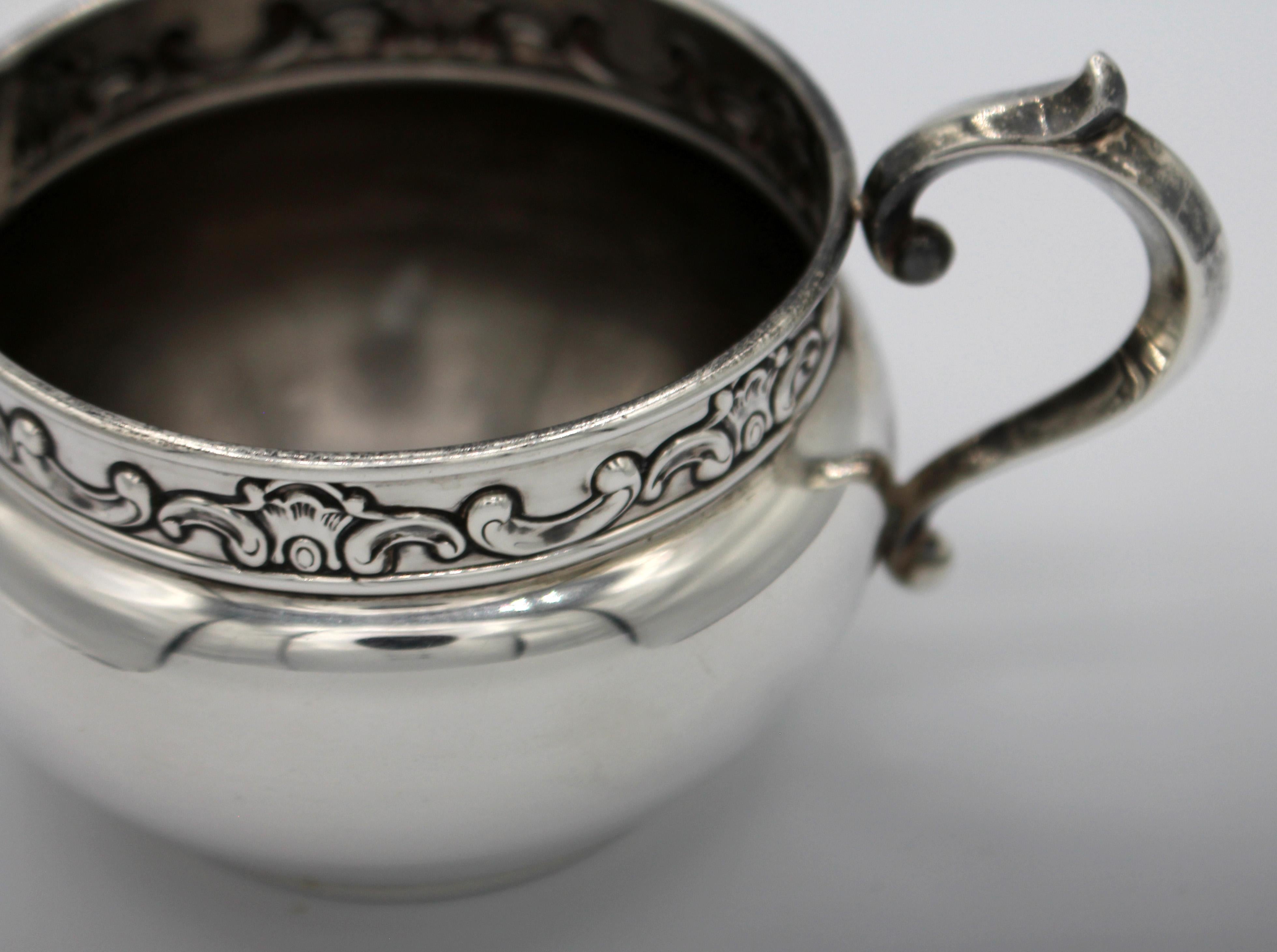 Early-Mid Twentieth Century Sterling Cream and Sugar Set by Gorham 2