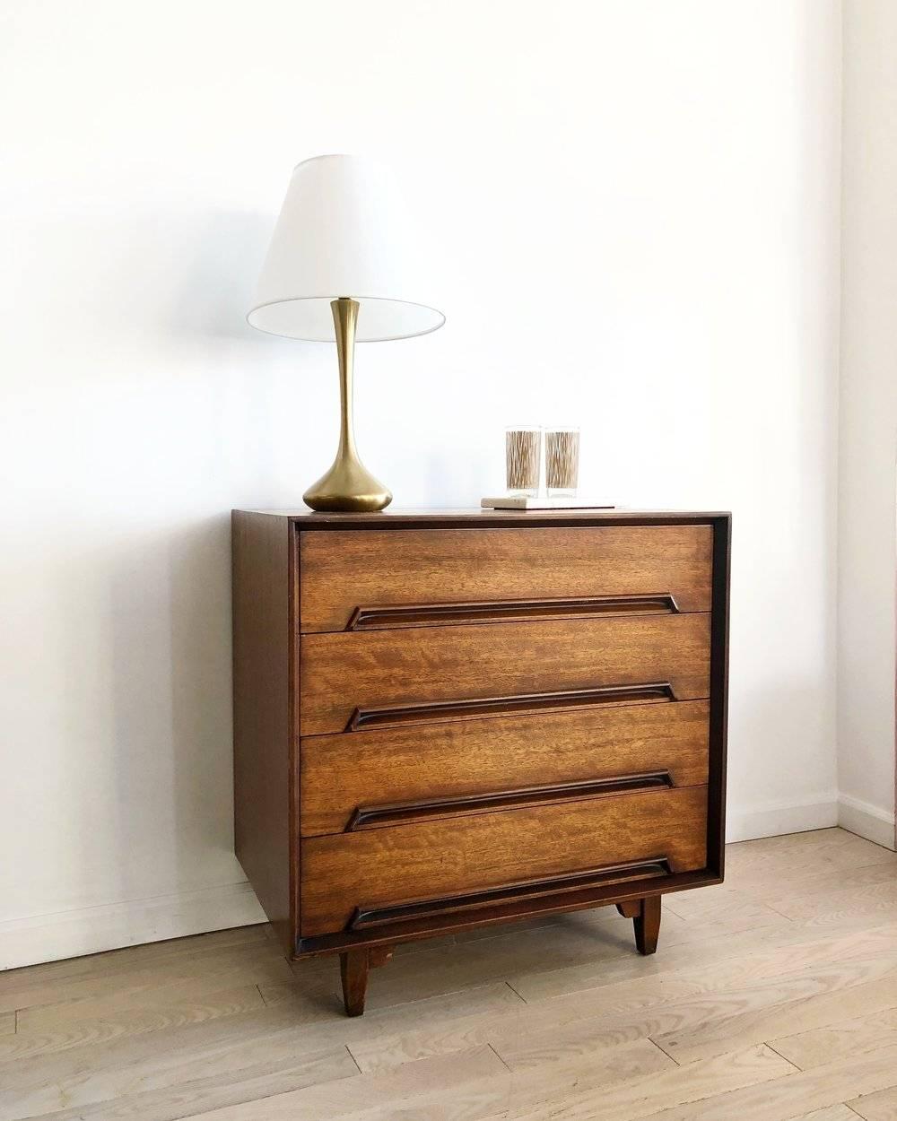 Mid-20th Century Early Milo Baughman for Drexel Perspective Four-Drawer Chest of Drawers