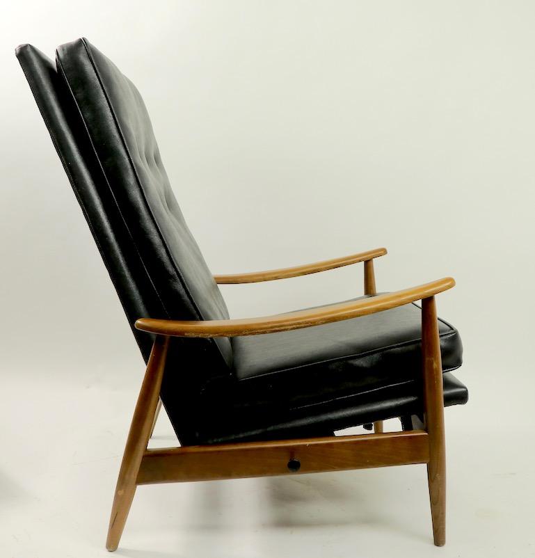 Early Milo Baughman for James Furniture Reclining Lounge Chair with Ottoman 7