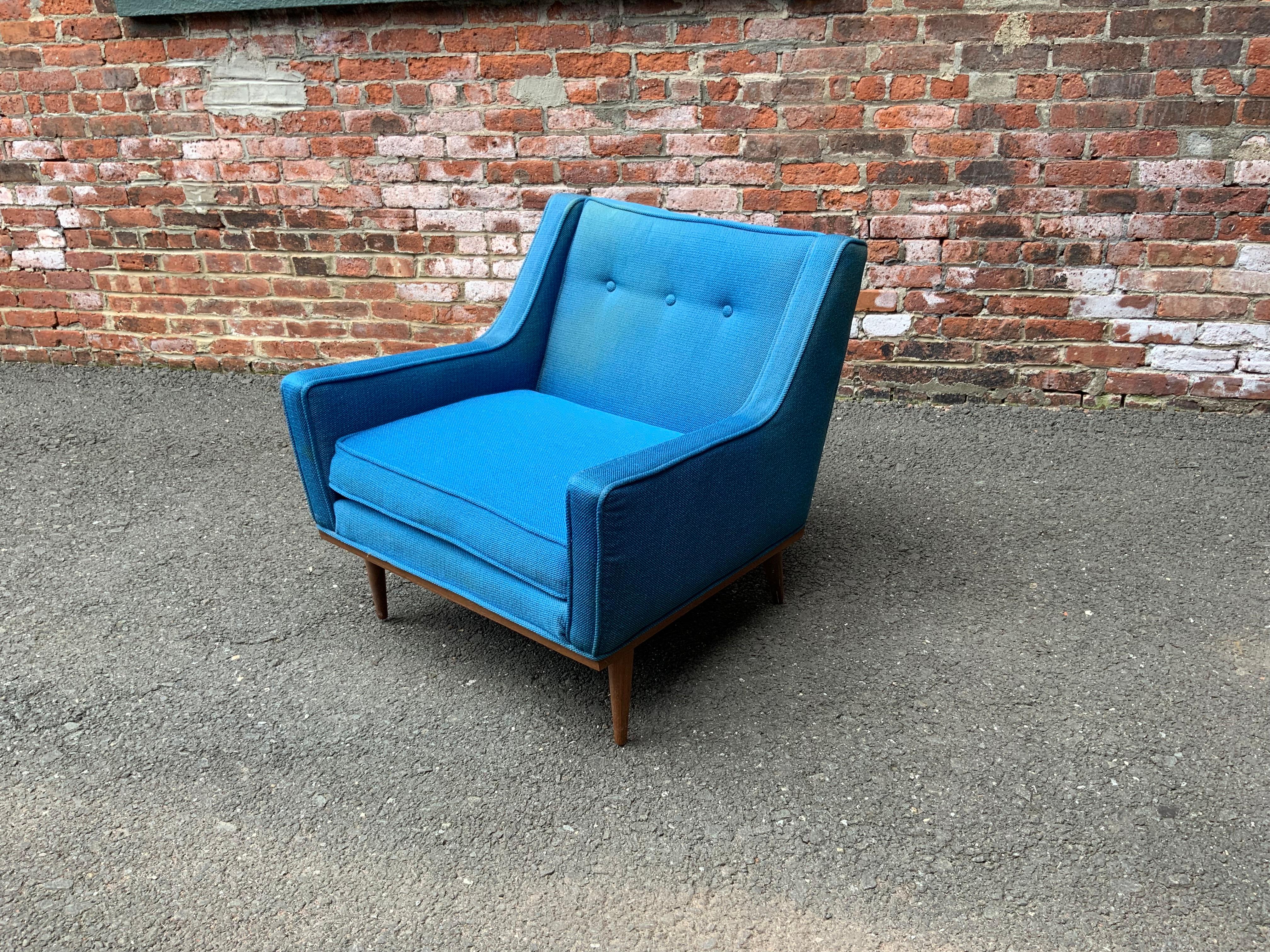 American Milo Baughman for James Incorporated Upholstered Armchair For Sale