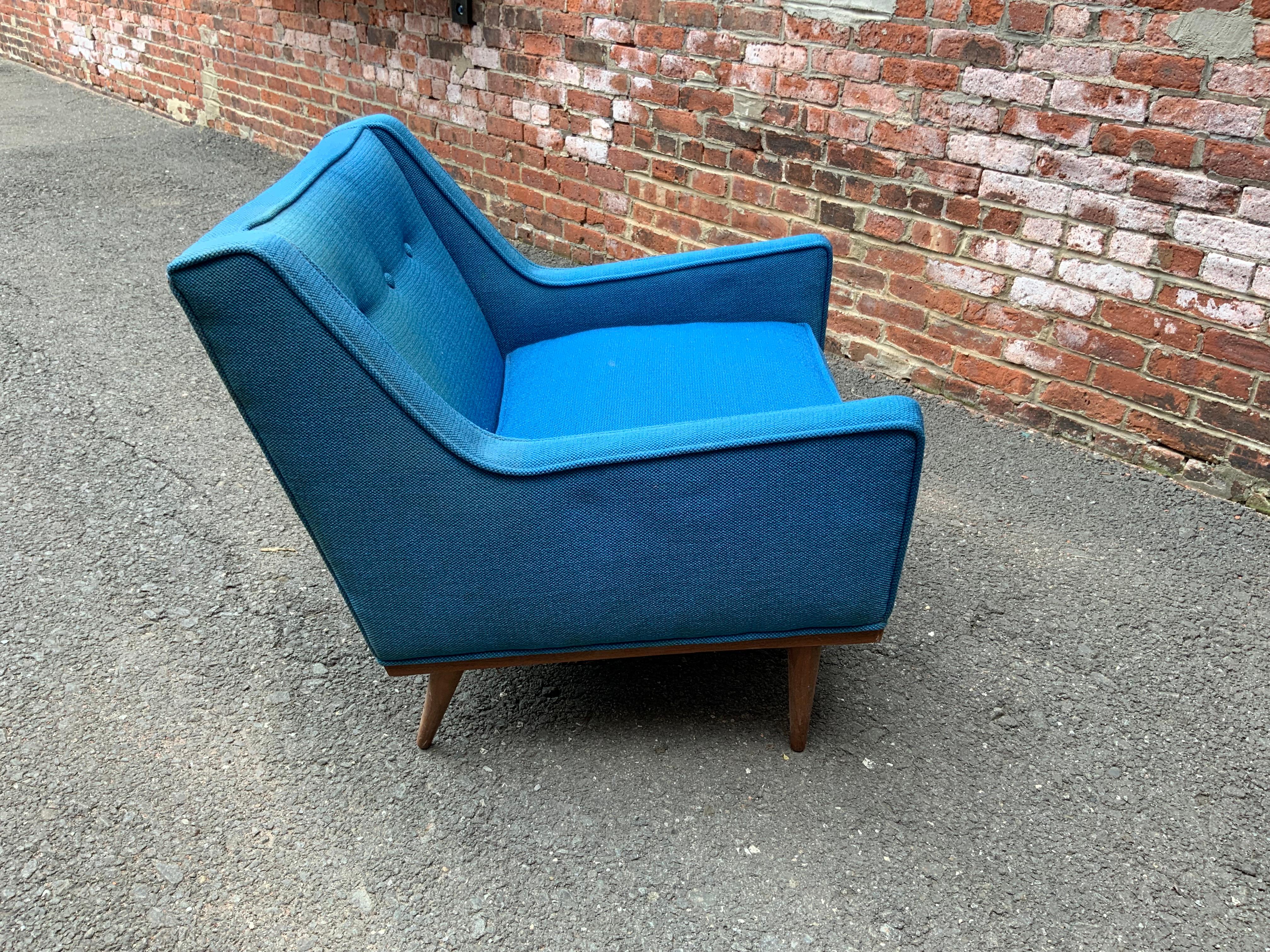 Mid-20th Century Milo Baughman for James Incorporated Upholstered Armchair For Sale