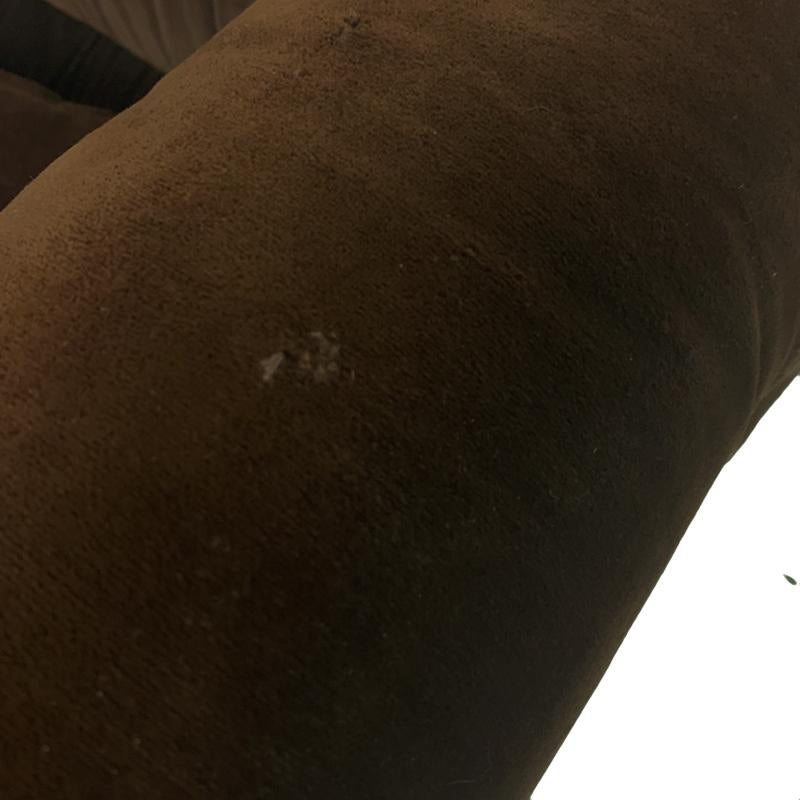 brown velvet sofa