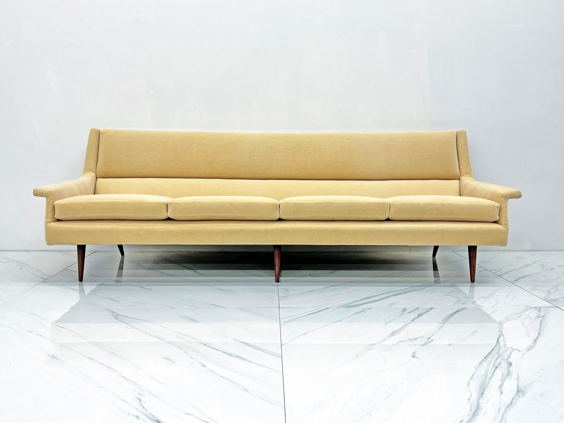 buttercream leather sofa