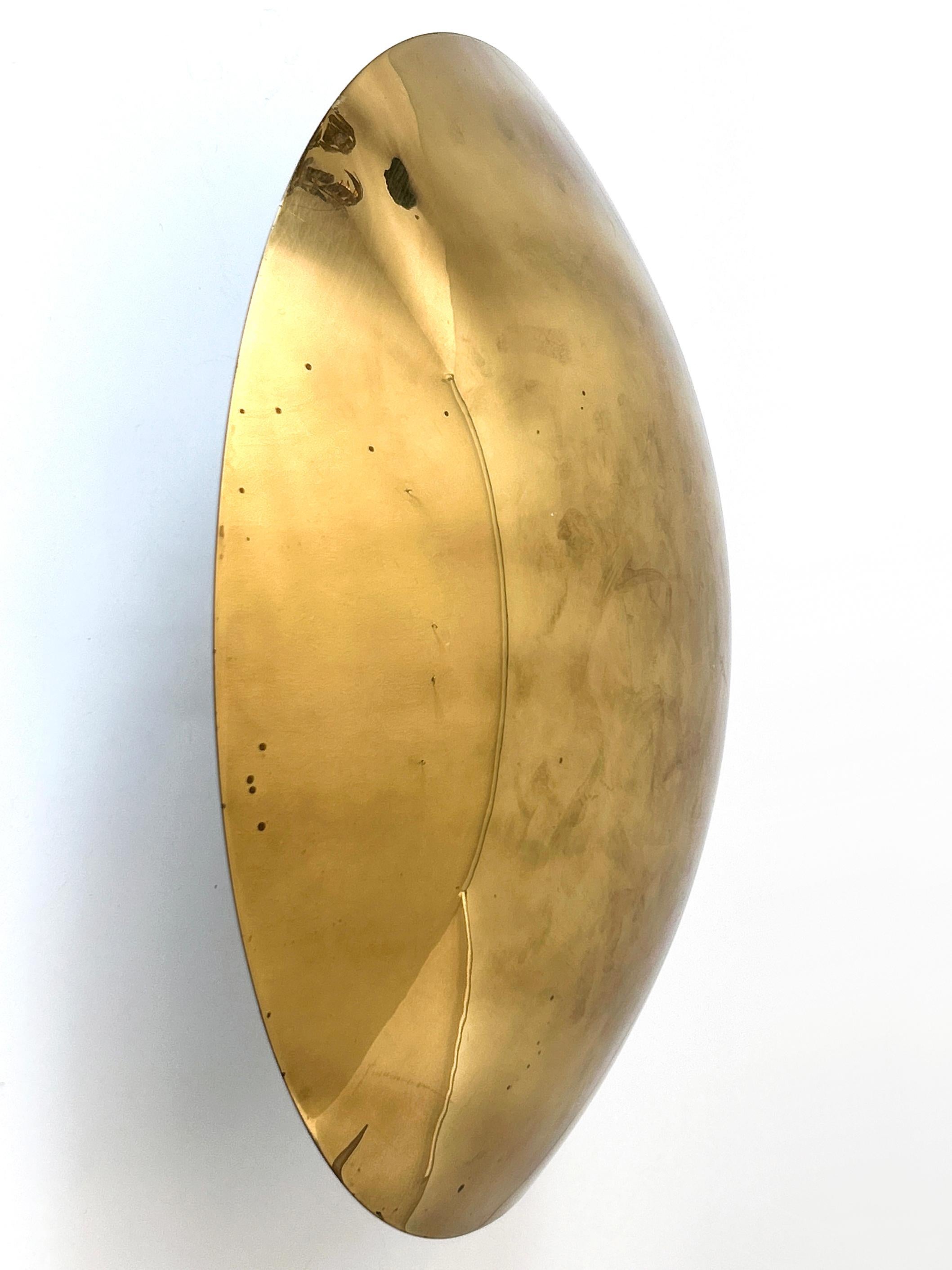 Lampada da incasso o scendiletto in ottone di Florian Schulz Germania anni '60 in vendita 7