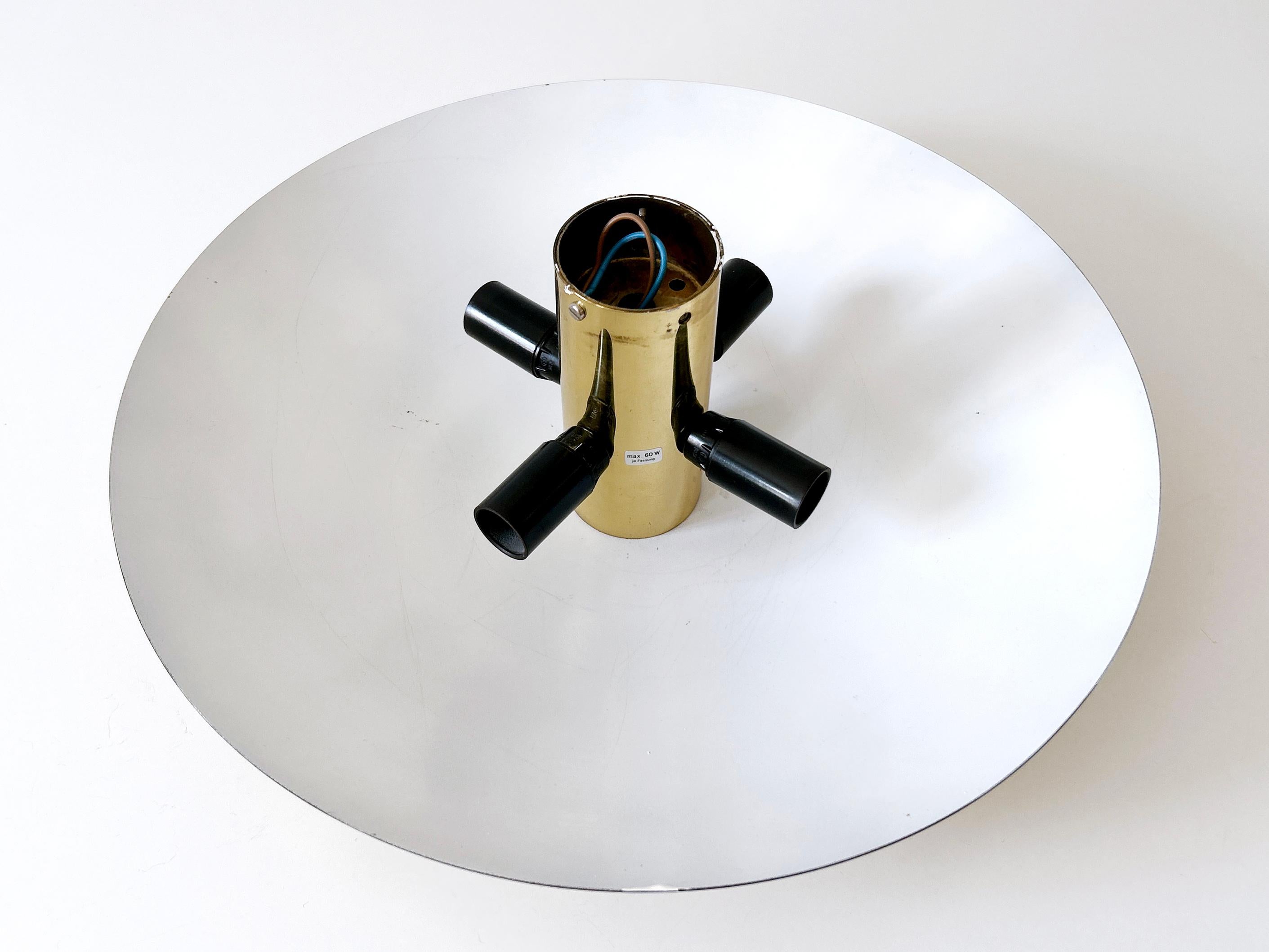 Lampada da incasso o scendiletto in ottone di Florian Schulz Germania anni '60 in vendita 11