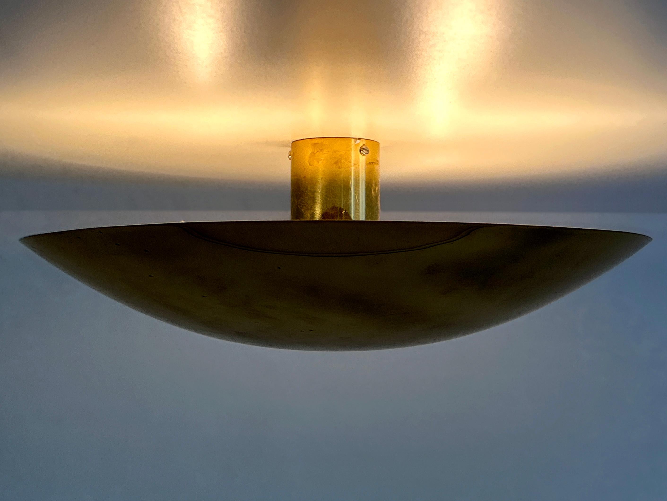 Tedesco Lampada da incasso o scendiletto in ottone di Florian Schulz Germania anni '60 in vendita