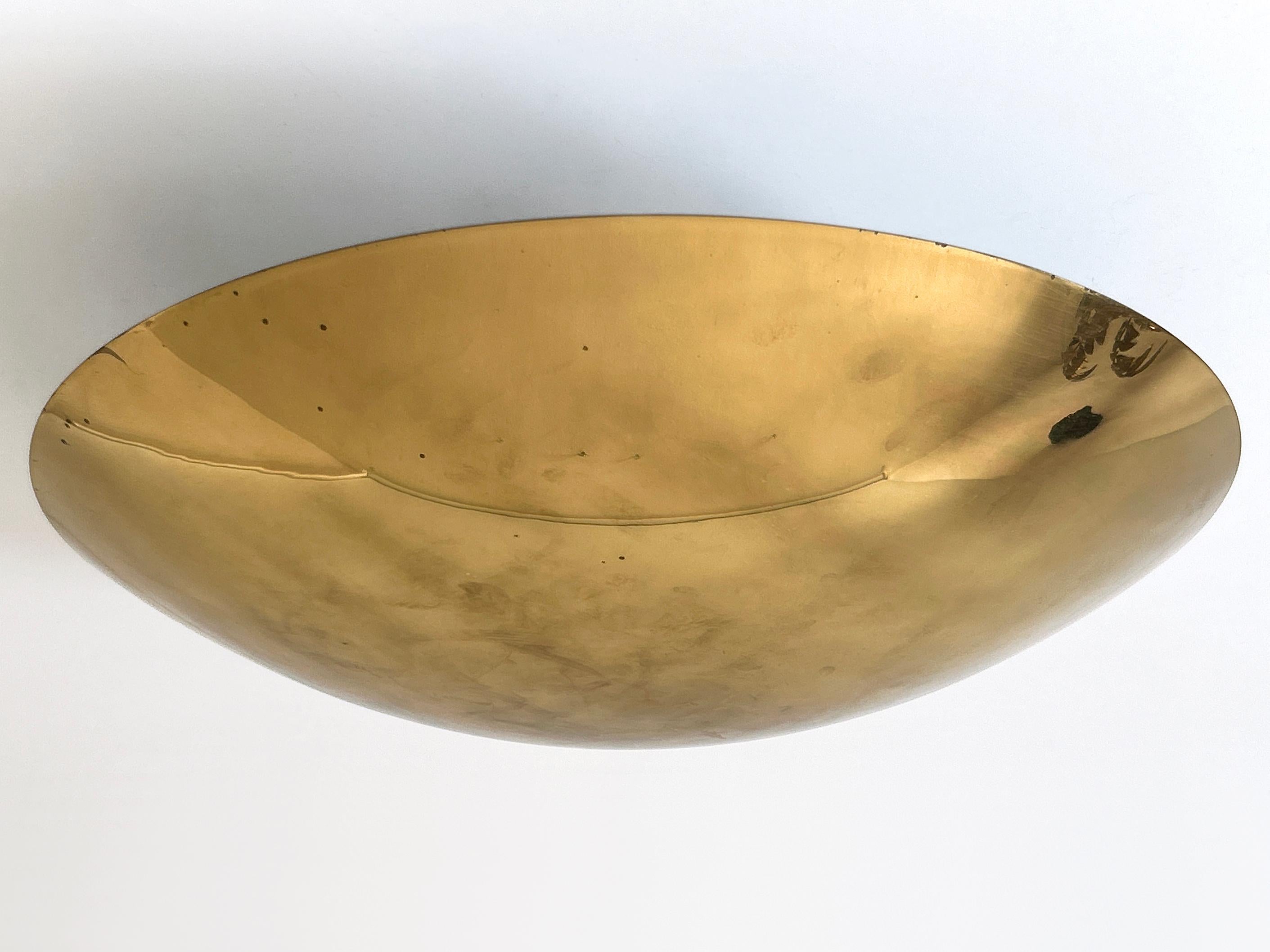 Lampada da incasso o scendiletto in ottone di Florian Schulz Germania anni '60 in vendita 1