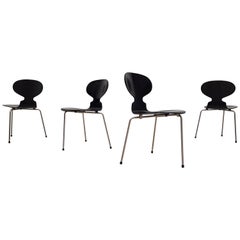 Early Model 3100 'Ant' Chairs by Arne Jacobsen for Fritz Hansen Designed in 1952