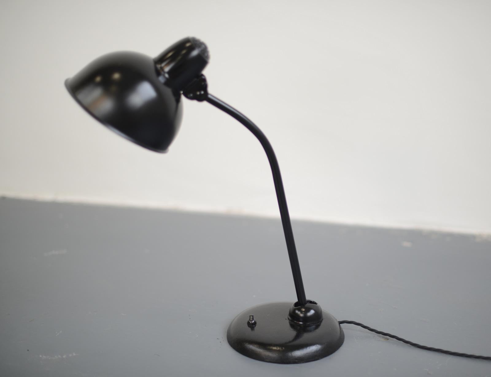 German Early Model 6551 Kaiser Idell Table Lamp, circa 1930s