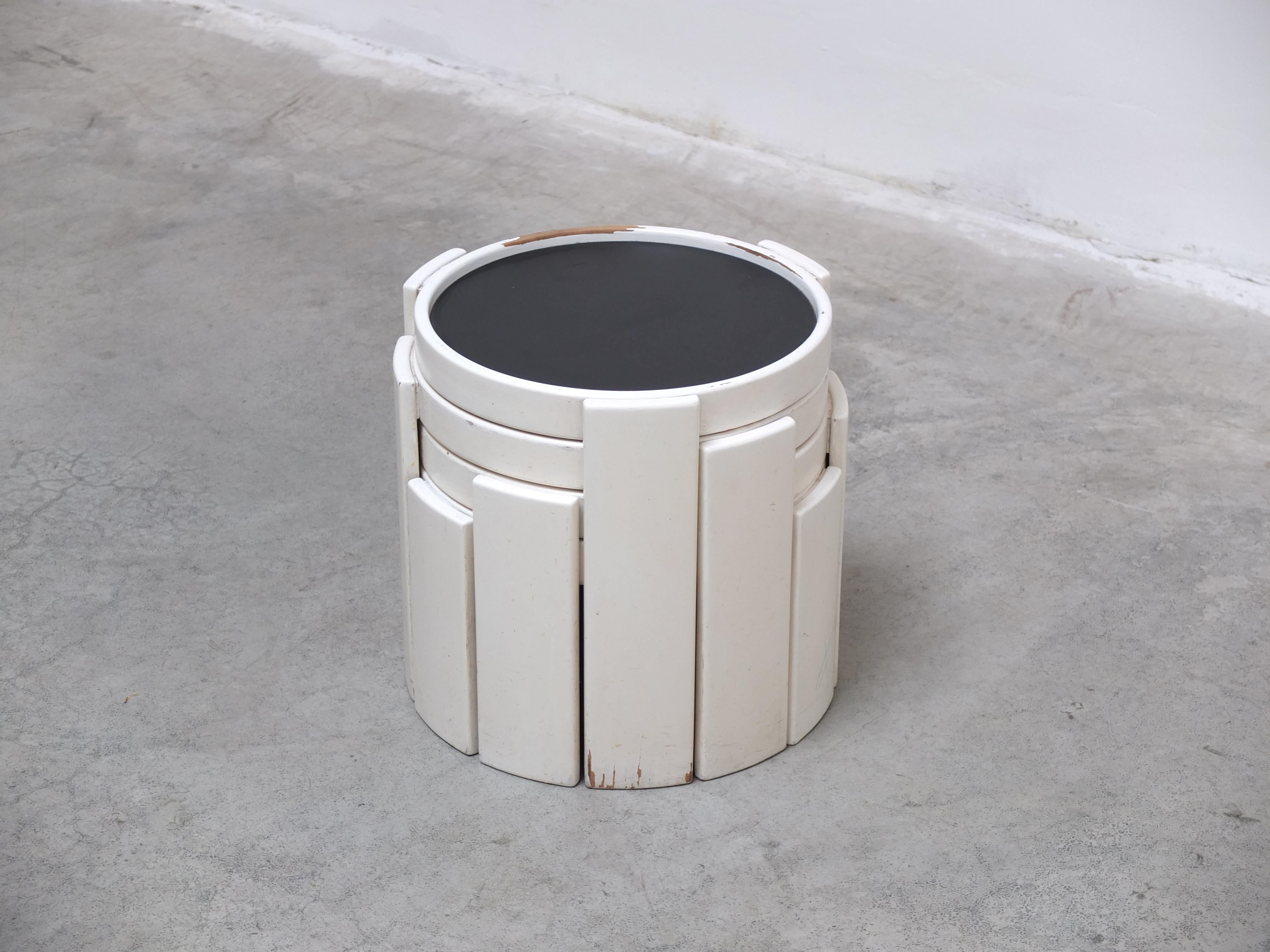 Tables d'appoint empilables « Modèle 780 » de Gianfranco Frattini pour Cassina, 1966 Bon état - En vente à Antwerpen, VAN