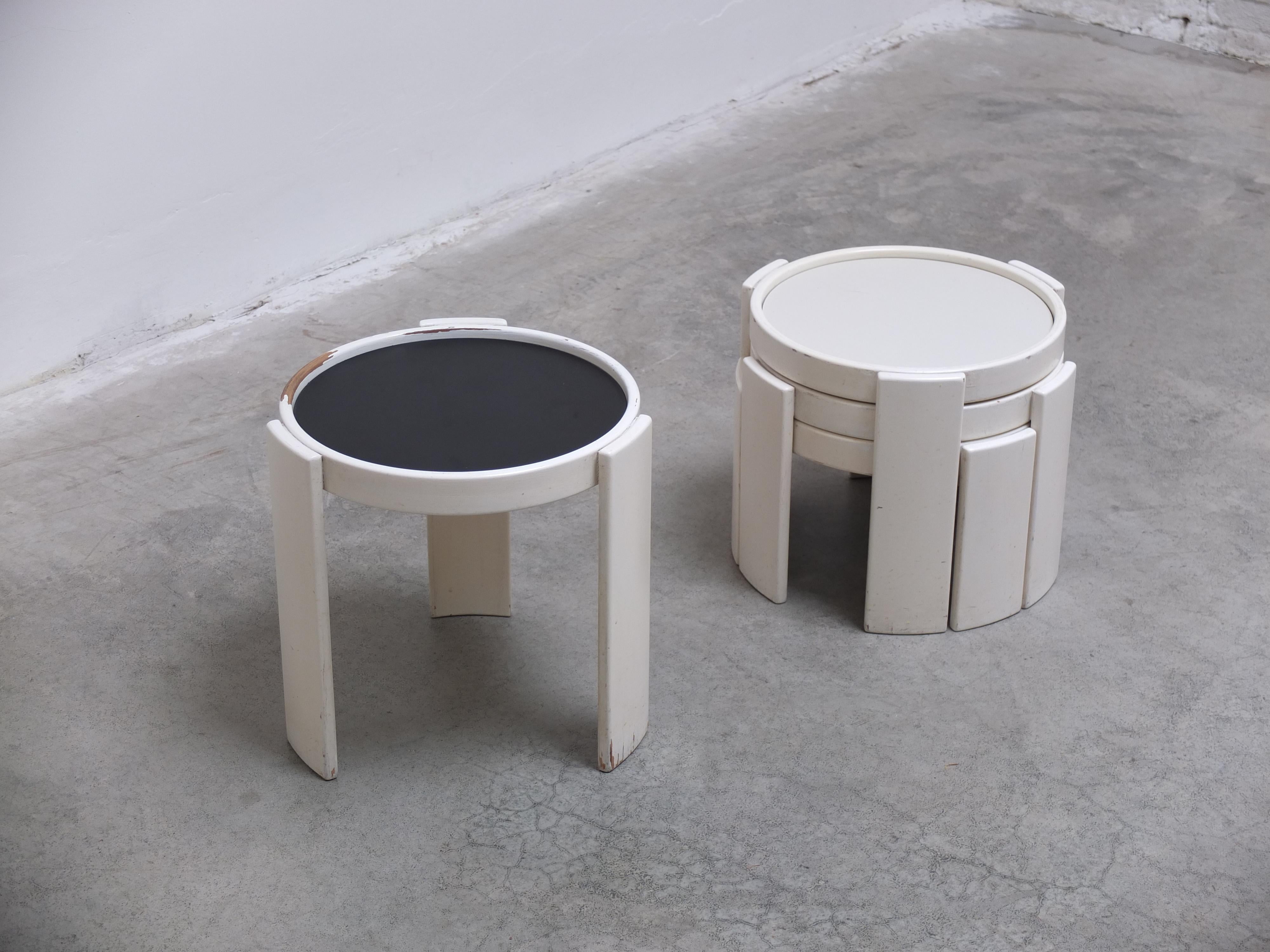 Tables d'appoint empilables « Modèle 780 » de Gianfranco Frattini pour Cassina, 1966 en vente 1