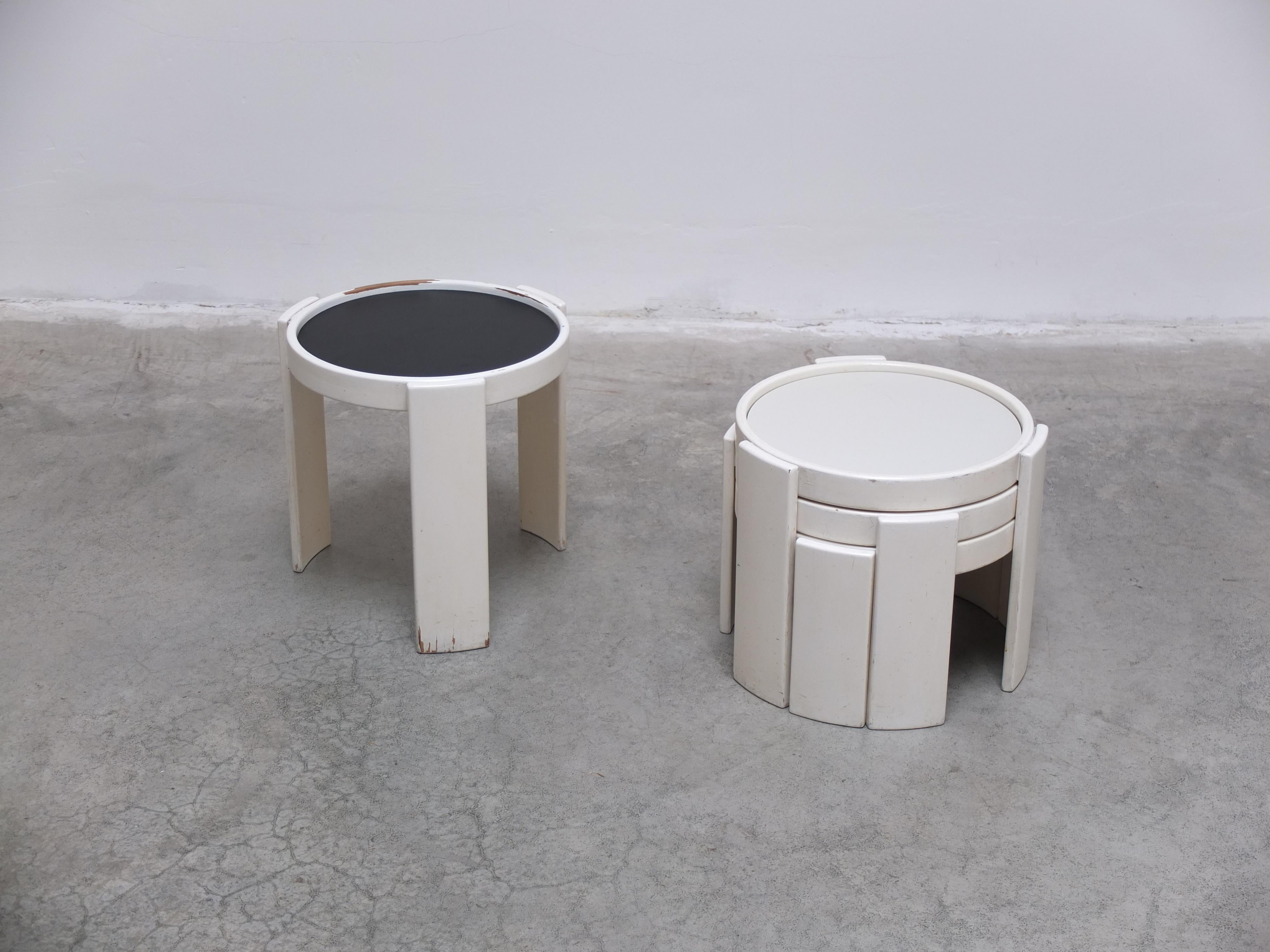 Tables d'appoint empilables « Modèle 780 » de Gianfranco Frattini pour Cassina, 1966 en vente 2
