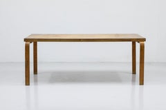 Early model 83 birch dining table by Alvar Aalto, Finland, 1930s
