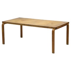Early model 83 birch dining table by Alvar Aalto, Finland, 1930s