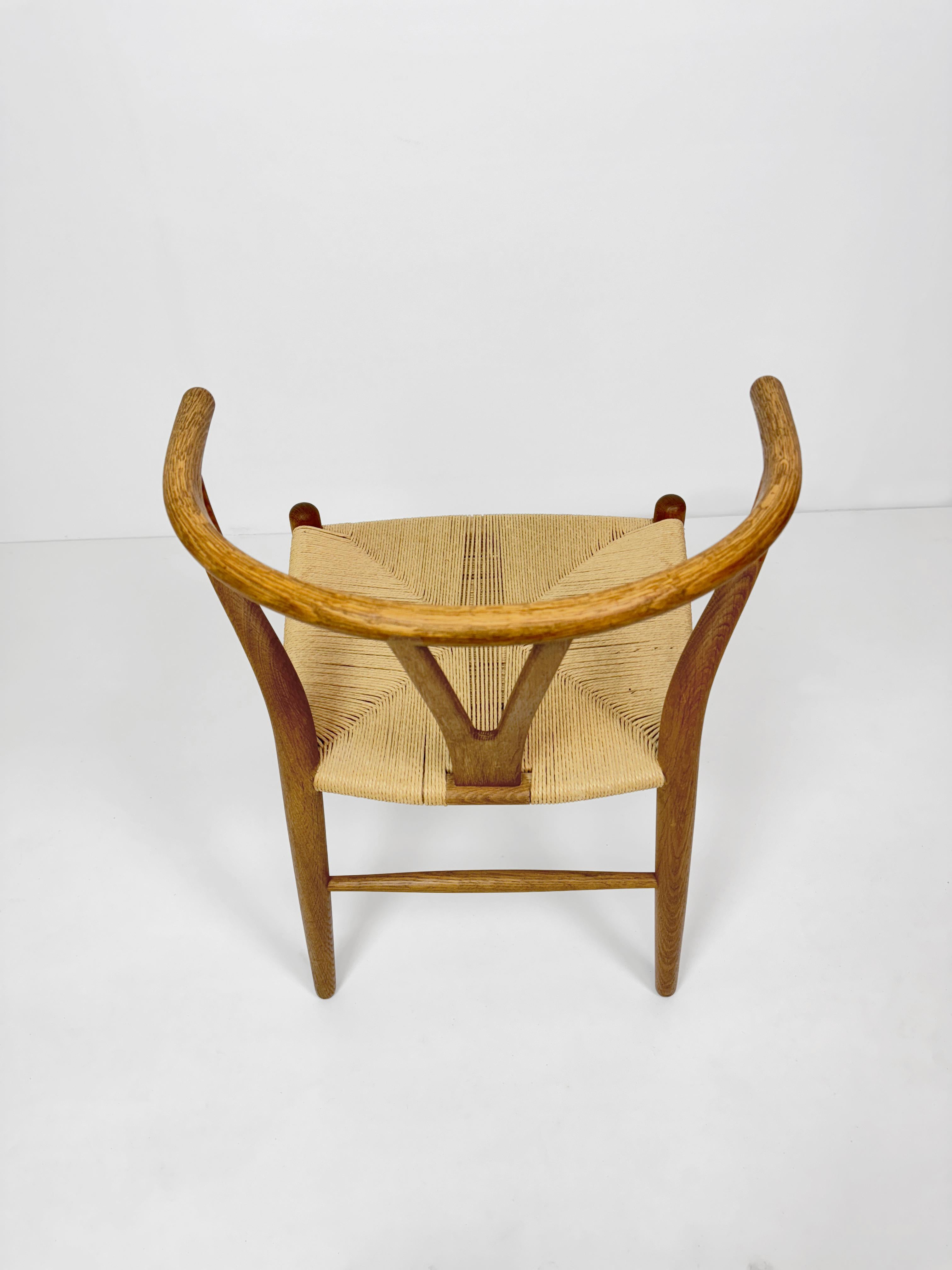 Early Model Hans J Wegner CH24 Chair in Patinated Oak, Denmark 1950's 1