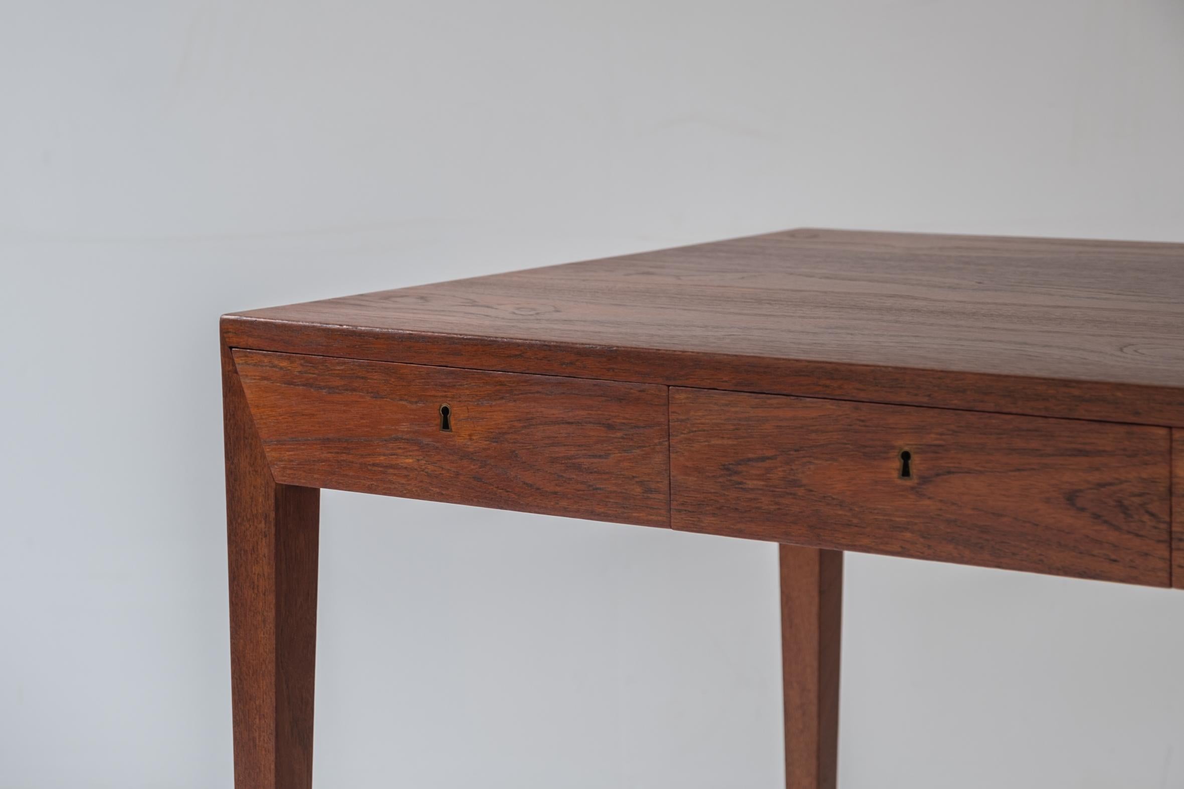Early Model No. 36 desk in teak by Severin Hansen for Haslev, Denmark 1958 6