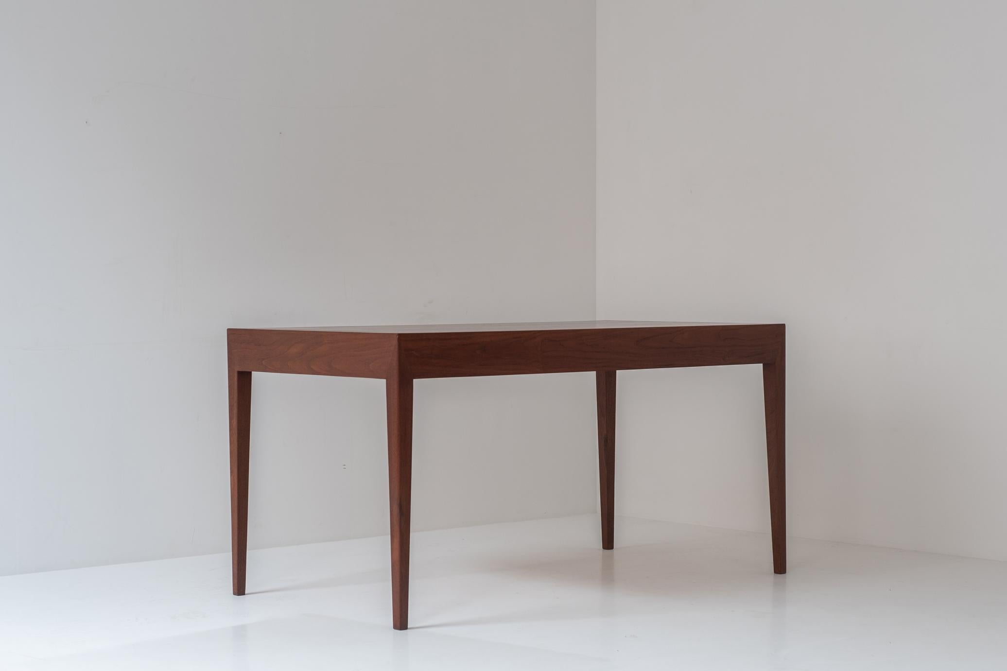 Brass Early Model No. 36 desk in teak by Severin Hansen for Haslev, Denmark 1958