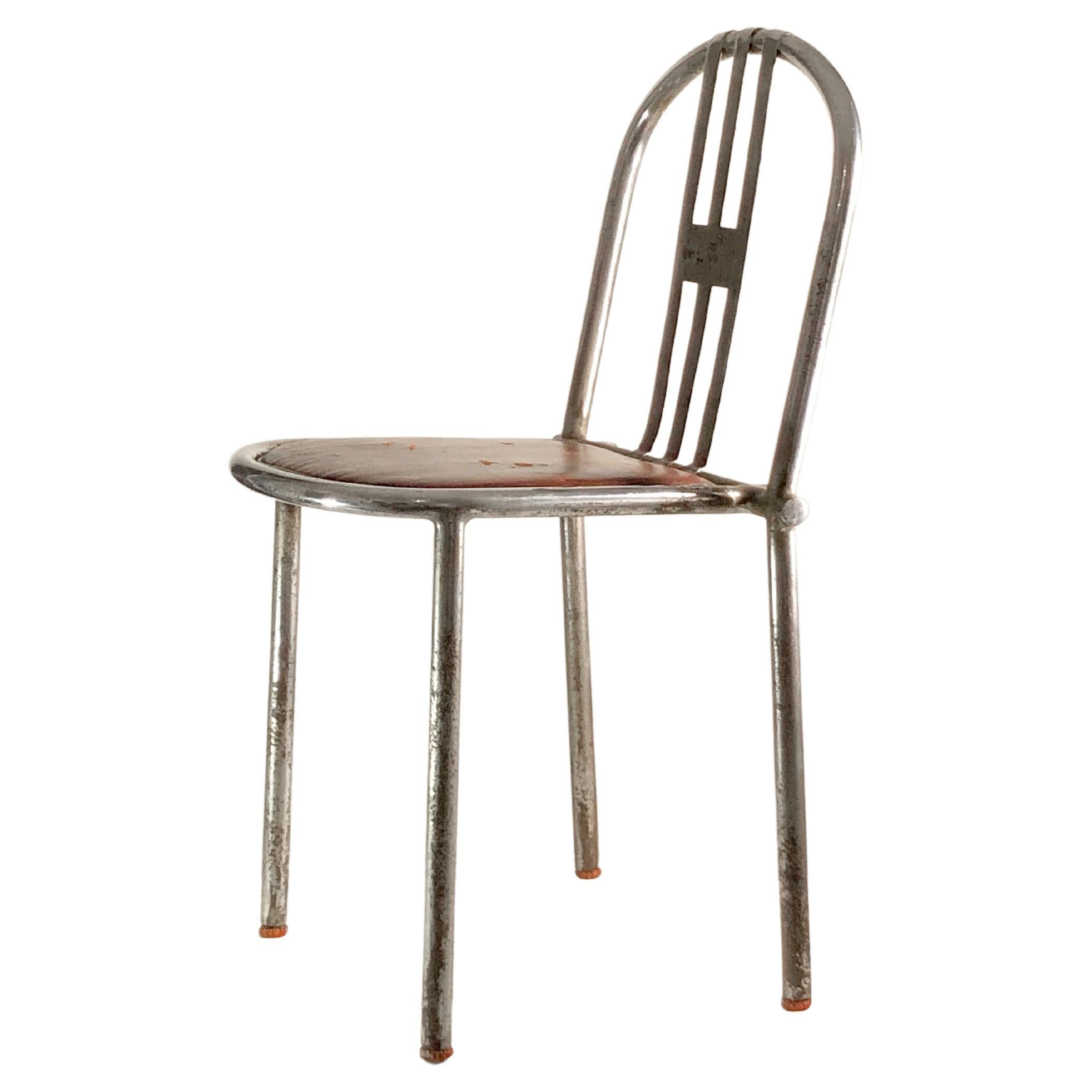 Authentique chaise débutant du modernisme de ROBERT MALLET-STEVENS, TUBOR, France 1925 en vente
