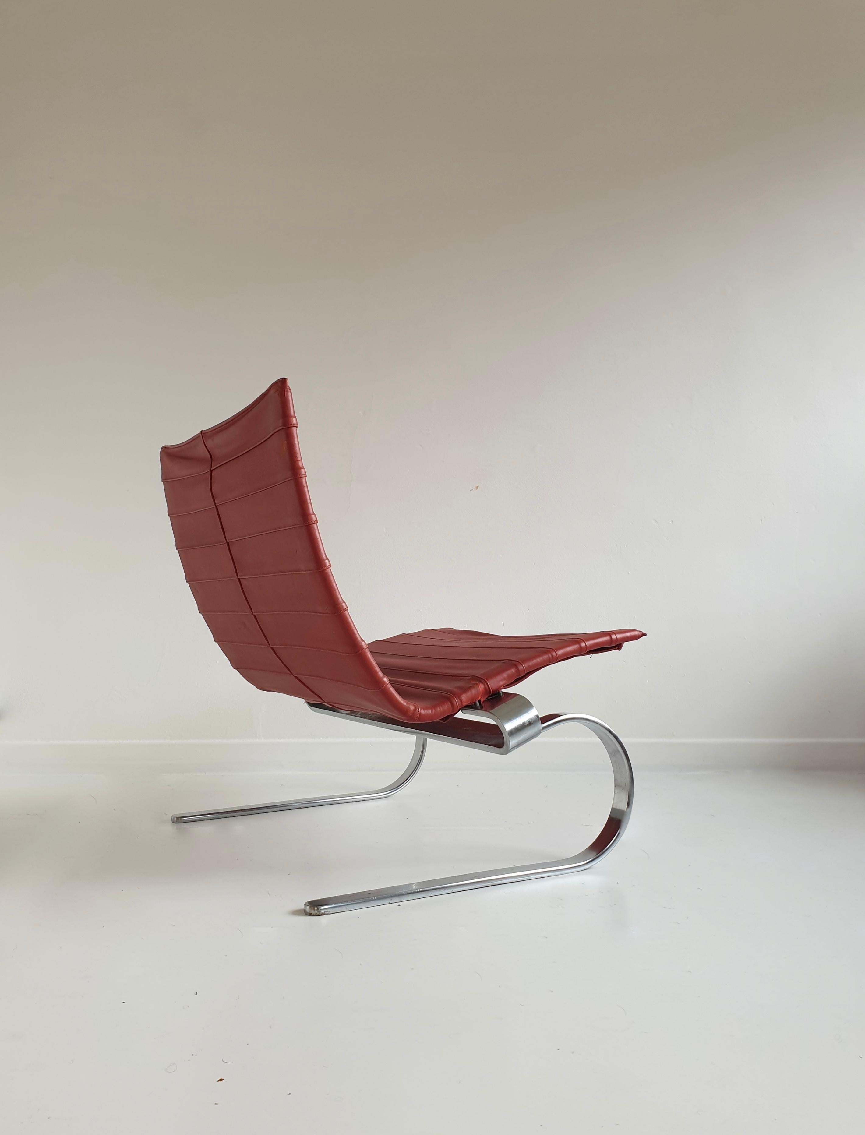 Danish Early Model PK20 Lounge Chair by Poul Kjaerholm for E. Kold Christensen, Denmark For Sale