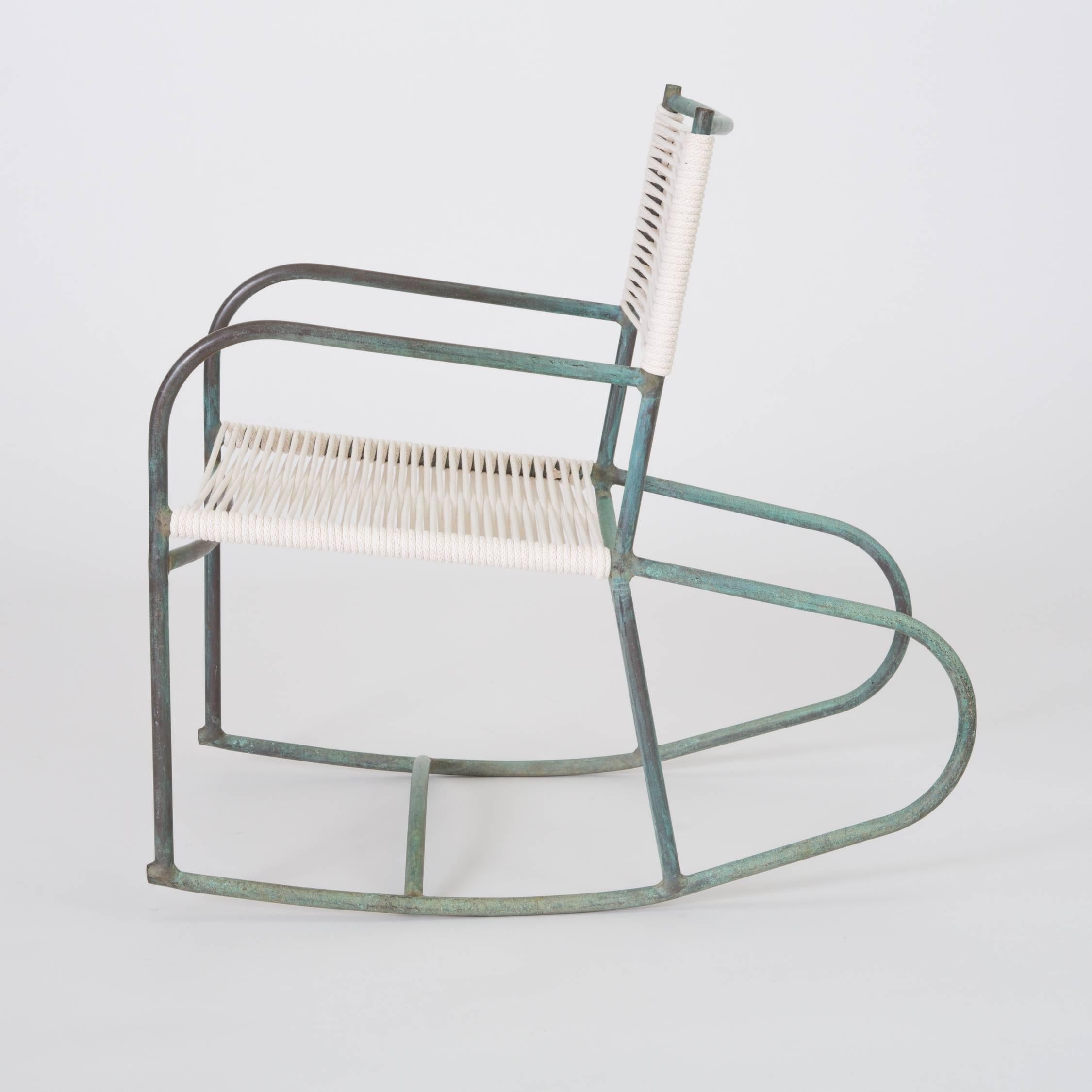 Mid-Century Modern Early Model Walter Lamb Patio Rocking Chair