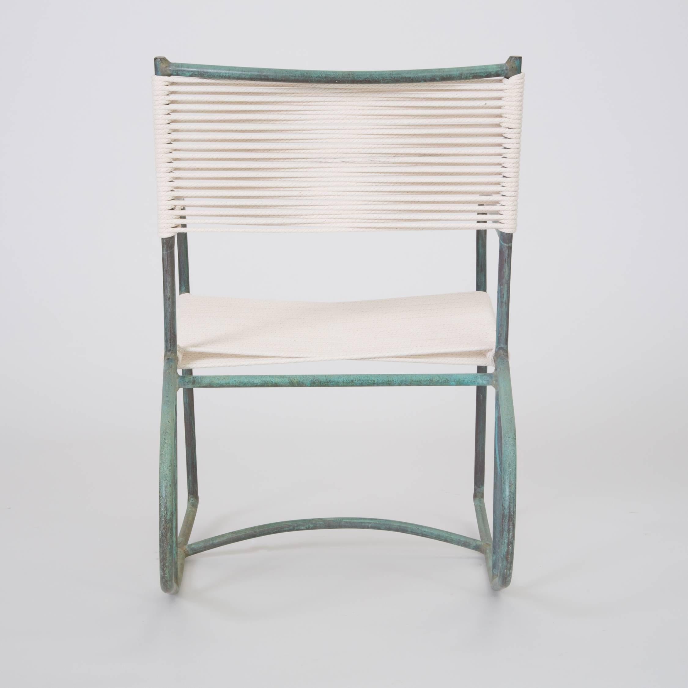 Patinated Early Model Walter Lamb Patio Rocking Chair