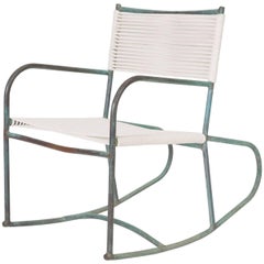Early Model Walter Lamb Patio Rocking Chair