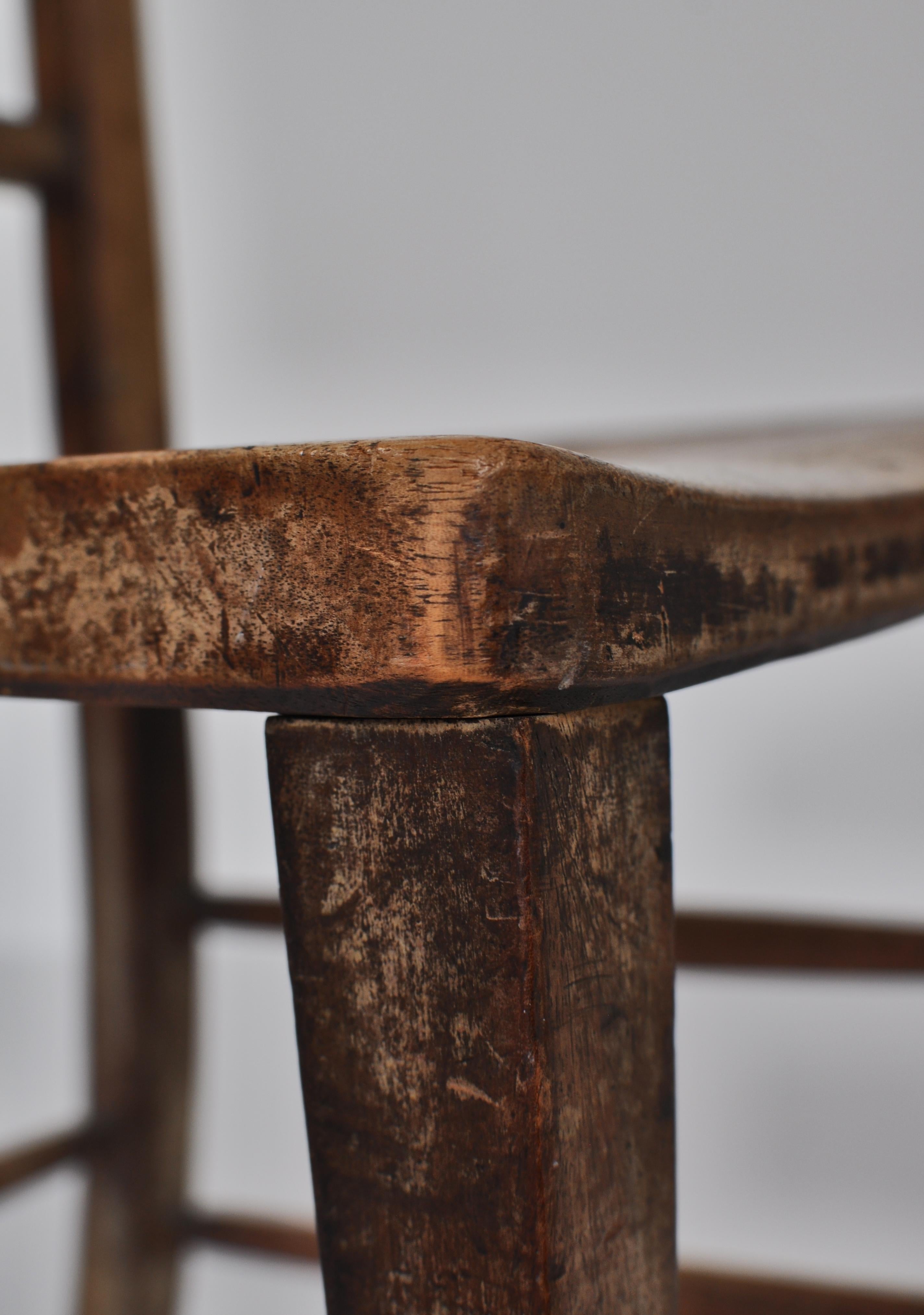 Early Modern Side Chair in Patinated Mahogany in Style of Fritz Hansen, Denmark. For Sale 11