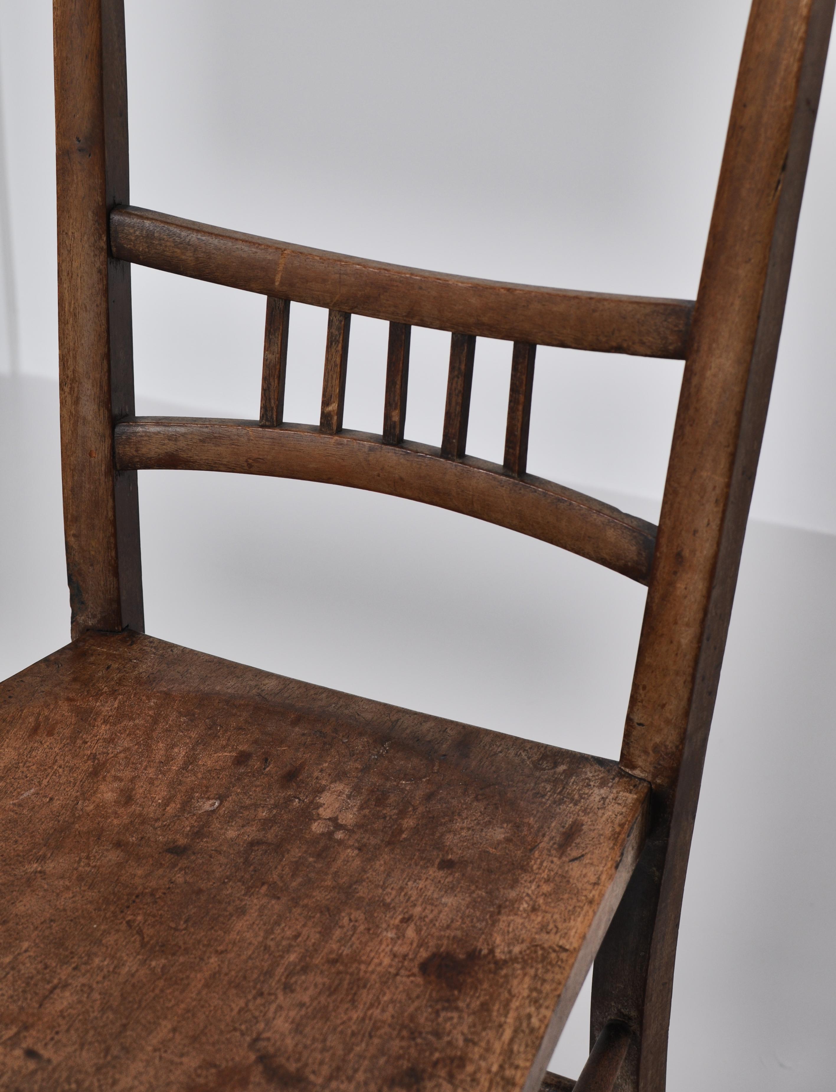 Early Modern Side Chair in Patinated Mahogany in Style of Fritz Hansen, Denmark. For Sale 1