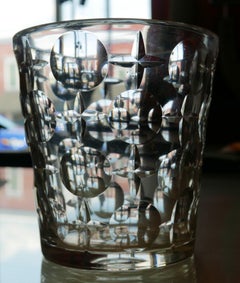 Early Modernist Cut Crystal Ice Bucket by Orrefors