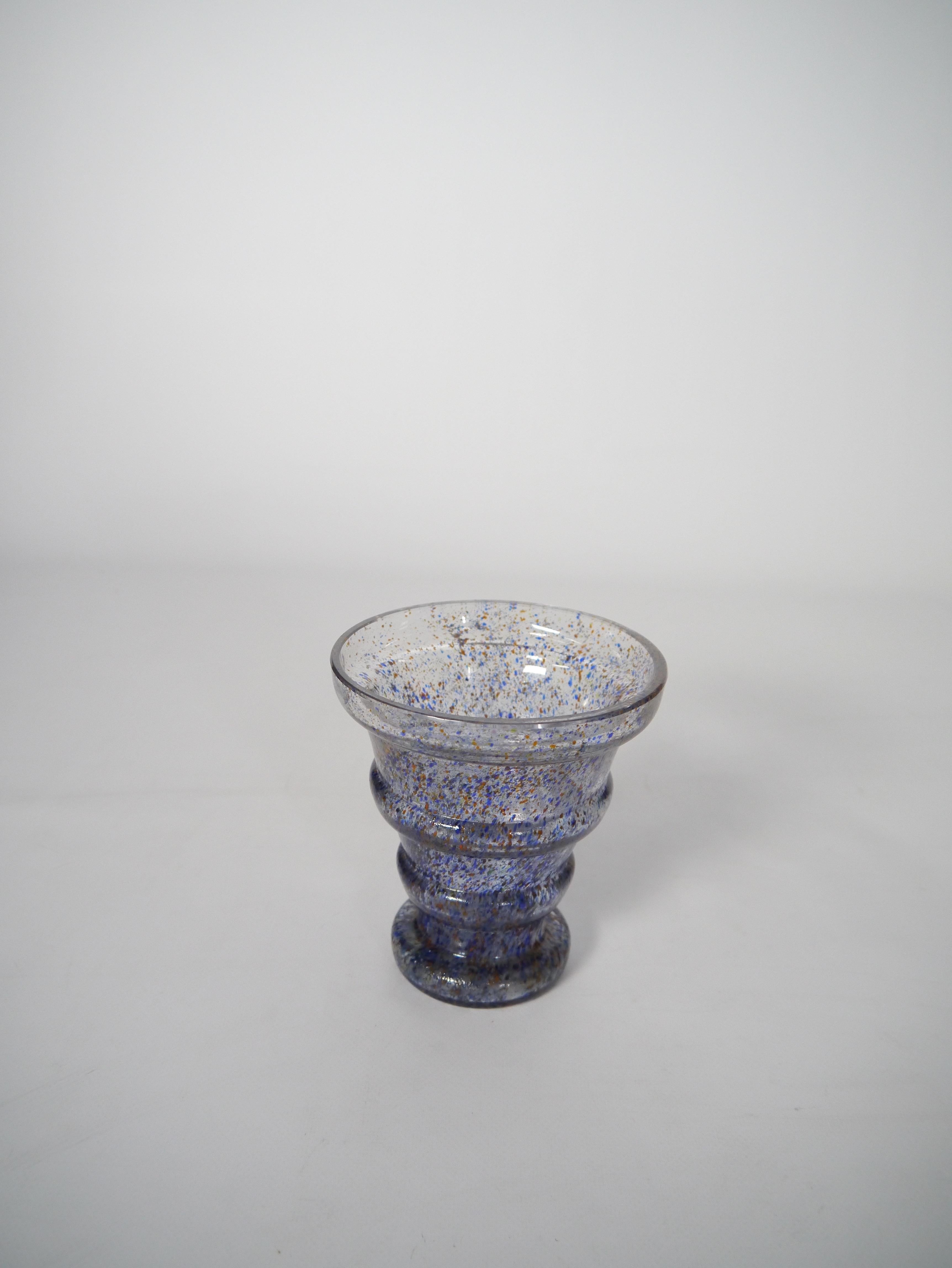 Early Modernist Glass Vase by Sven X:et Erixson for Kosta, Sweden, 1930s For Sale 1
