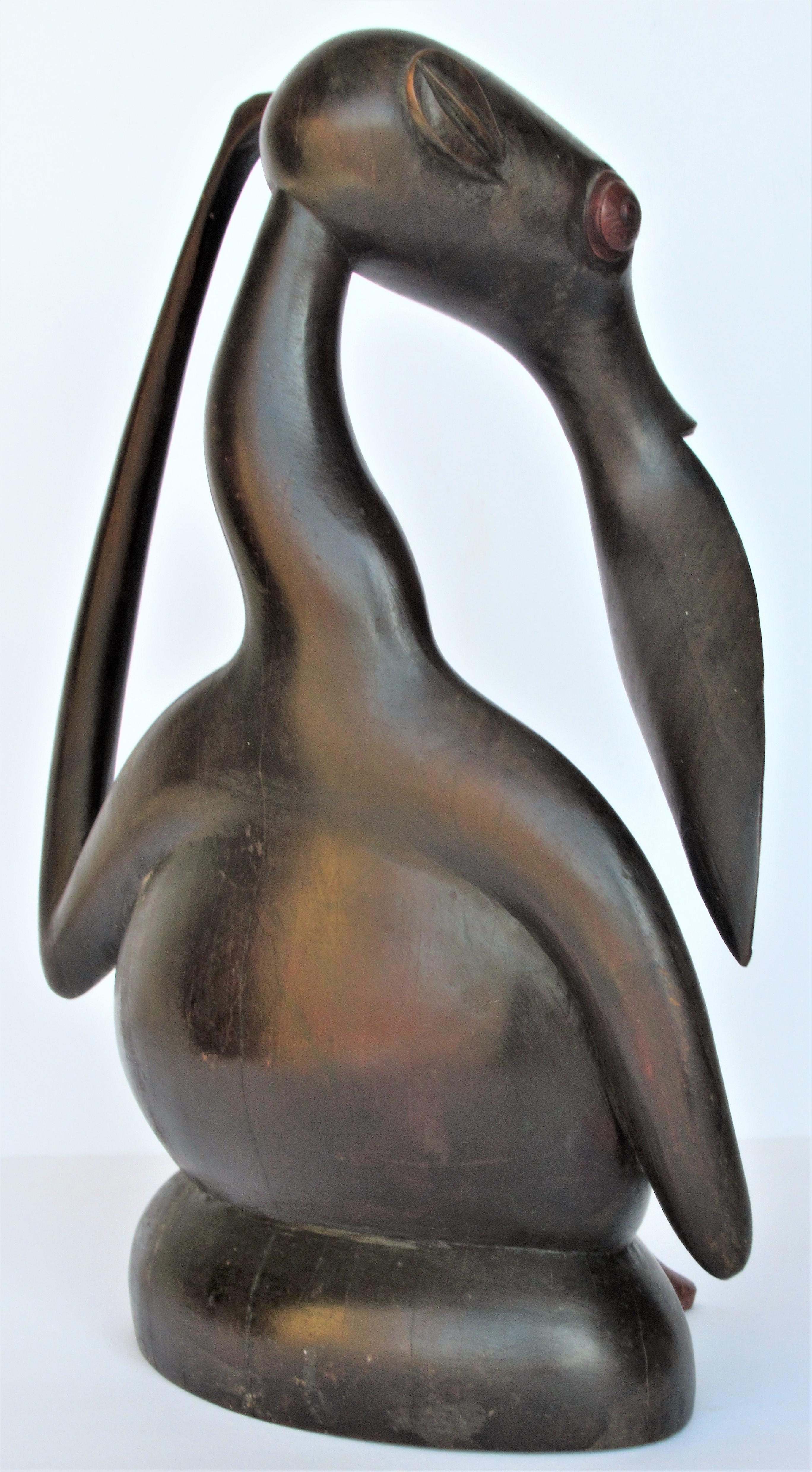 Makonde Tanzania Modernist Blackwood Sculpture Aardvark Shetani 4