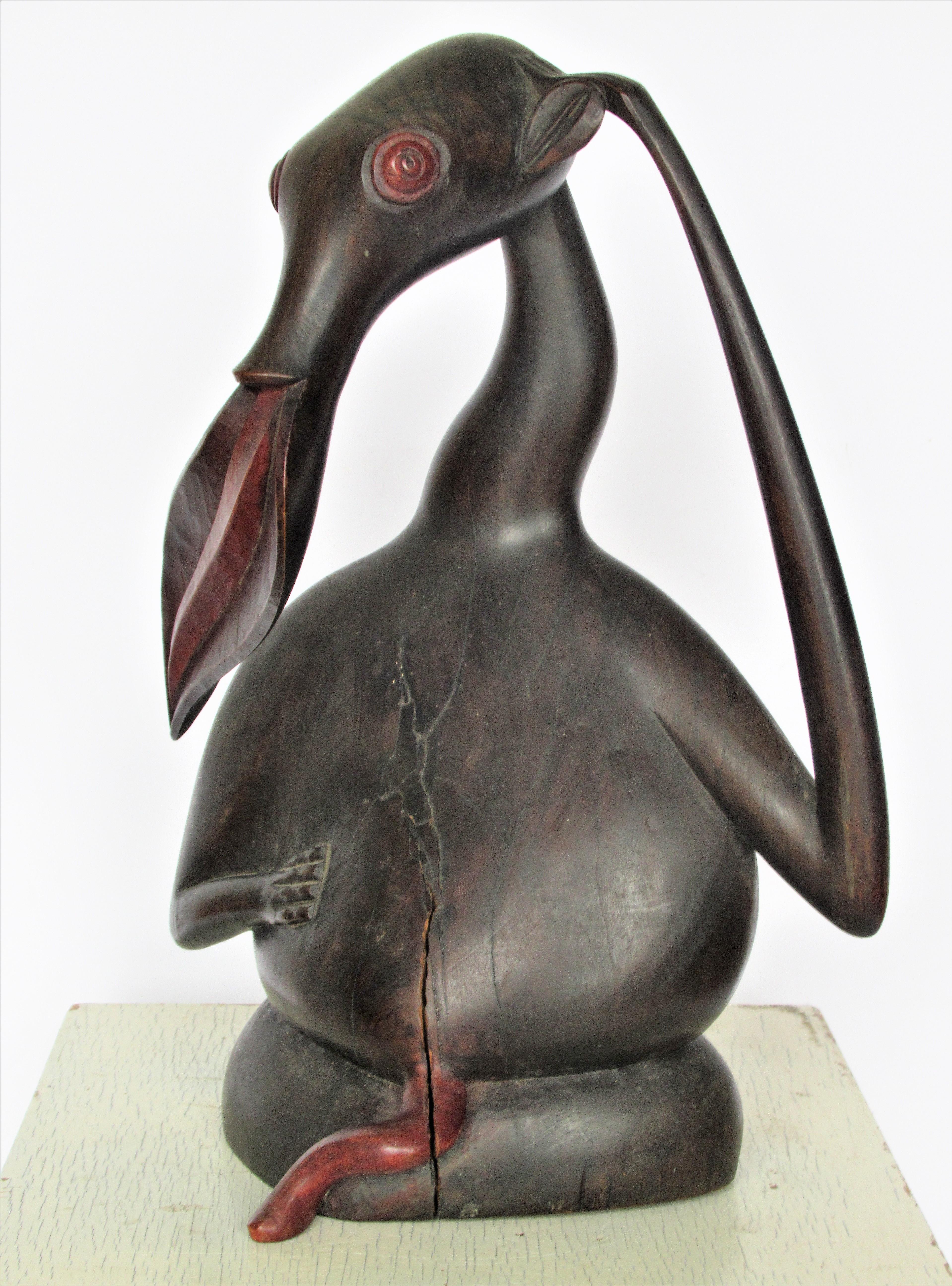Makonde Tanzania Modernist Blackwood Sculpture Aardvark Shetani 7